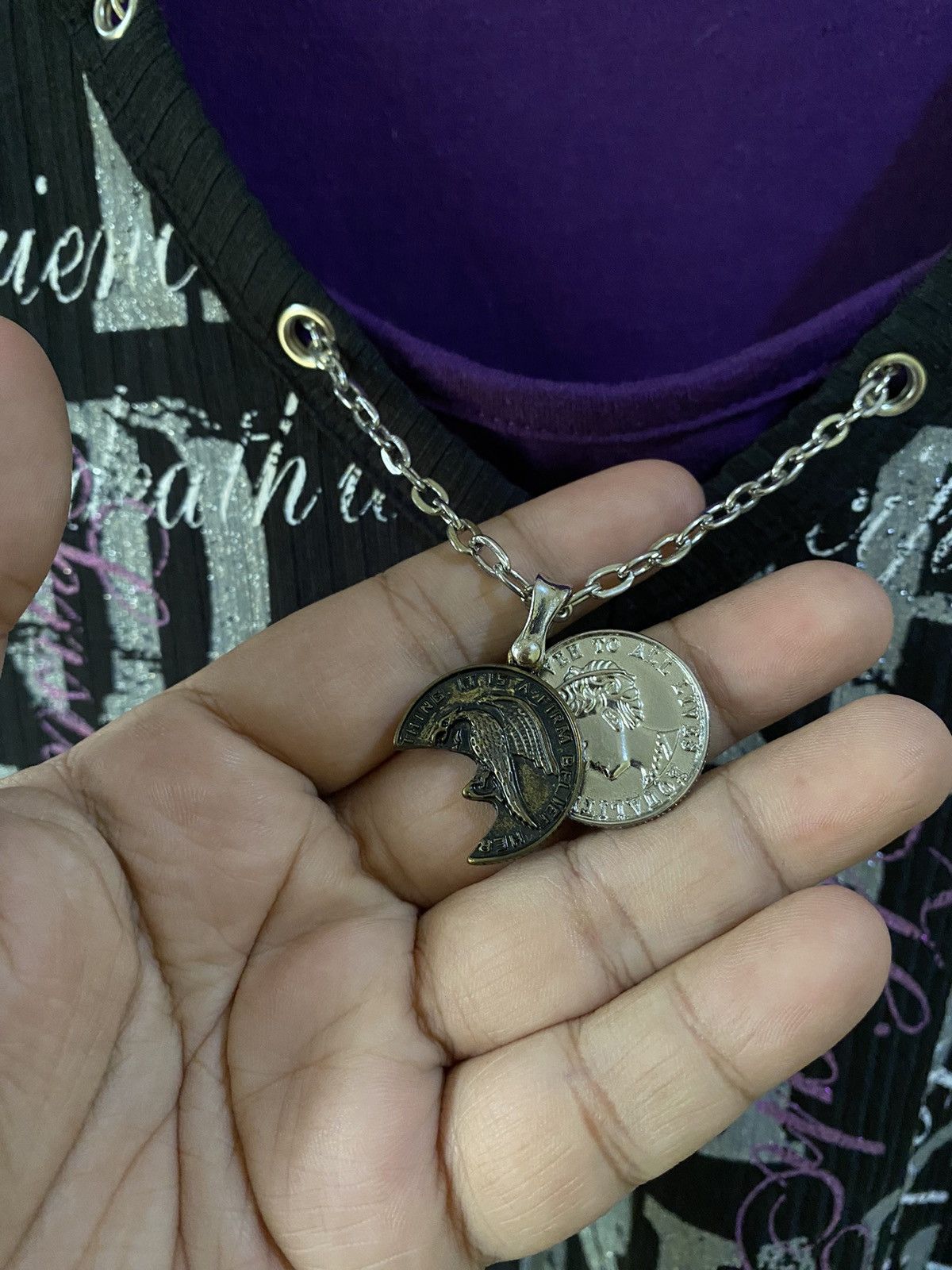 If Six Was Nine Y2K JAPANESE BRAND BEAUMONT CARR NECKLACE POEM - LGB Size US XXL / EU 58 / 5 - 4 Thumbnail