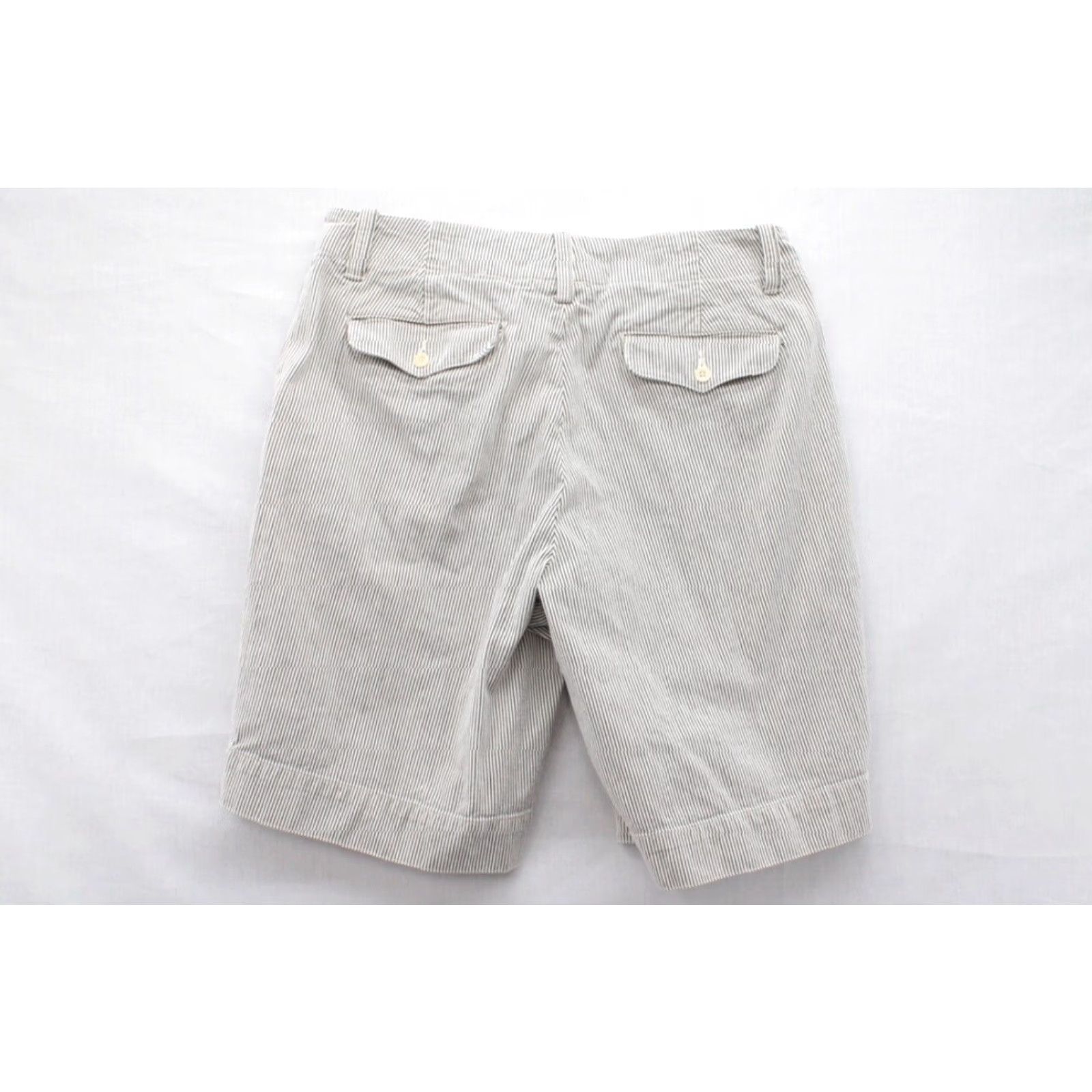 Polo Ralph Lauren VTG Polo Ralph Lauren Bermuda Shorts Men's 34 Beige Pinstripe Heavy Cotton Preppy Bermuda Shorts Pinstripe 90s Preppy Mens Size US S / EU 44-46 / 1 - 6 Thumbnail