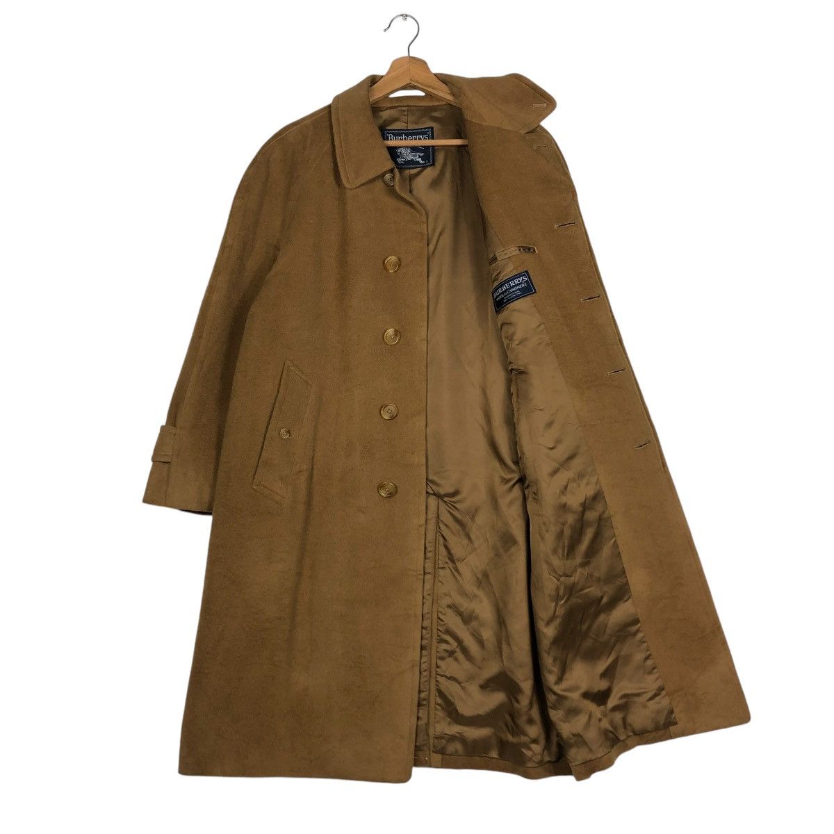 Burberry 🔥VINTAGE FLY WOOL HERRINGBONE LONG JACKET BURBERRYS Size US M / EU 48-50 / 2 - 13 Thumbnail