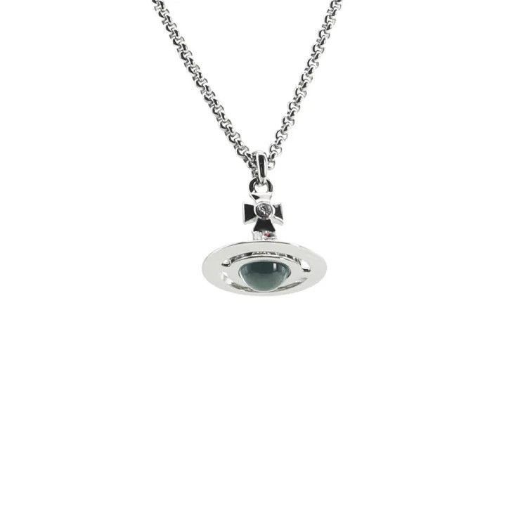 Vivienne Westwood Vivienne Westwood Brass Tag Necklace in Silver -2507 Size ONE SIZE - 2 Thumbnail