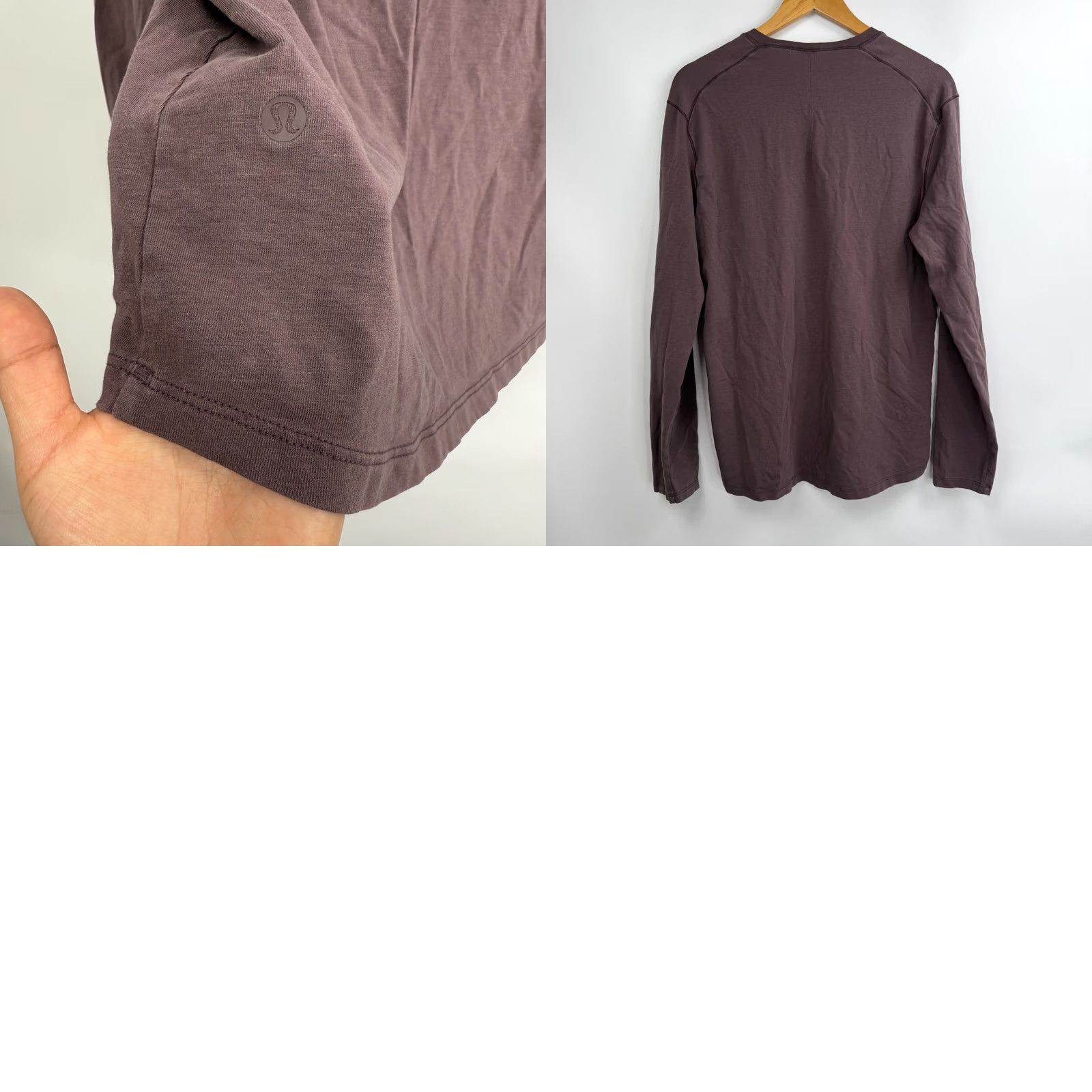 Lululemon Lululemon Henley Shirt Mens M Long Sleeve Brown Lightweight Modal Blend Shirt Size US M / EU 48-50 / 2 - 8 Thumbnail