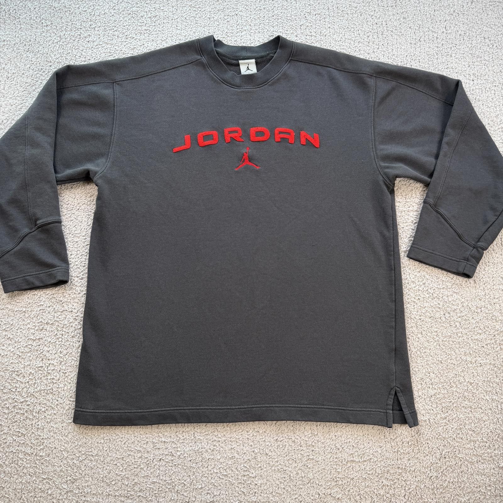 Jordan Brand Jordan Crewneck Sweatshirt Gray Spell Out Jumpman Men's XL Size US L / EU 52-54 / 3 - 1 Thumbnail