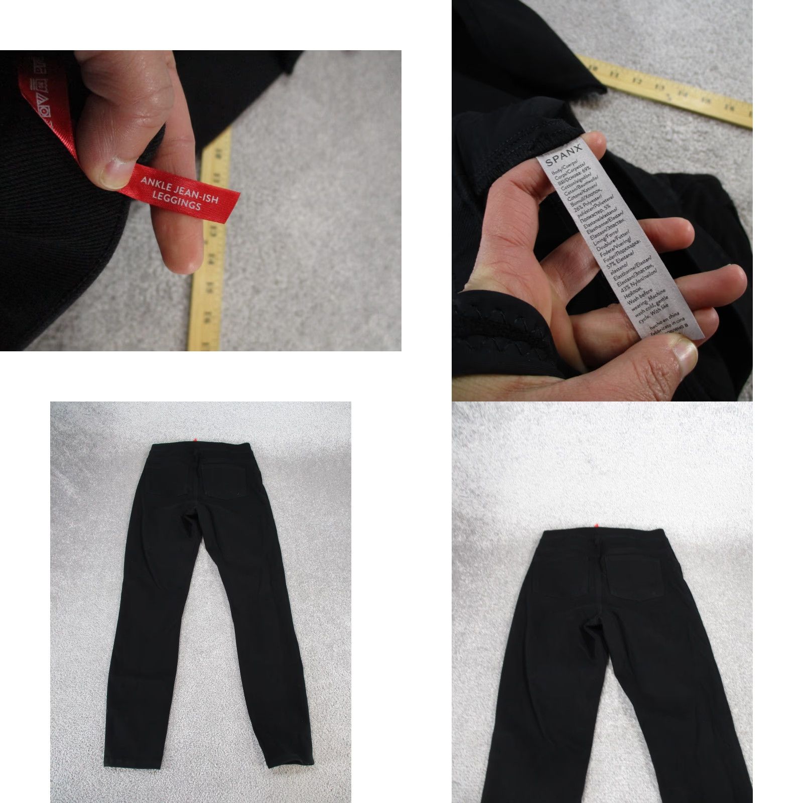 Spanx Spanx Pants Womens Medium Ankle Leggings Black Pull On Size 32" / US 10 / IT 46 - 8 Thumbnail