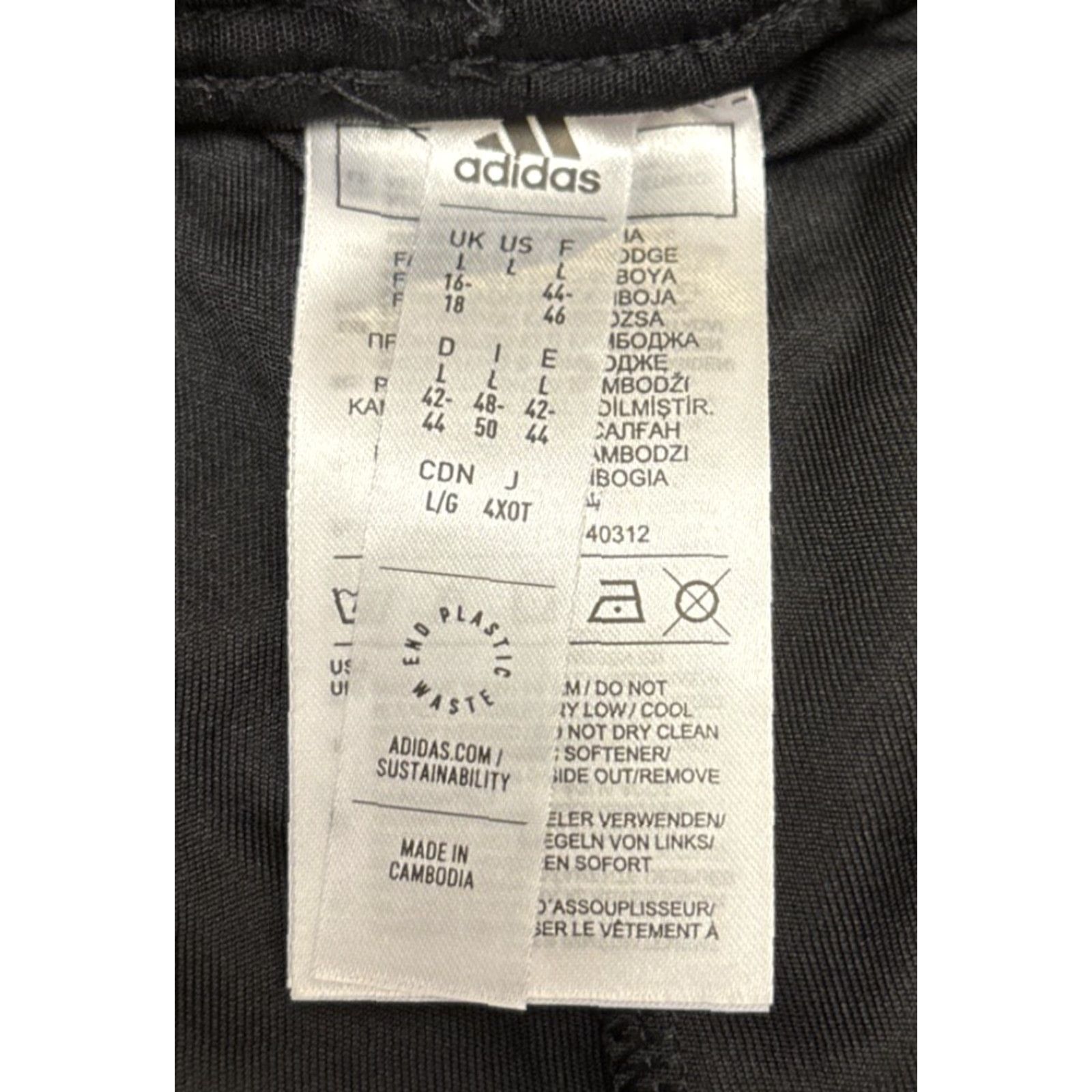 Adidas Adidas Shorts Black 34in Waist 4" Inseam Elastic Drawstring Logo Women L Athletic Casual Size 36" / US 14 / IT 50 - 4 Thumbnail