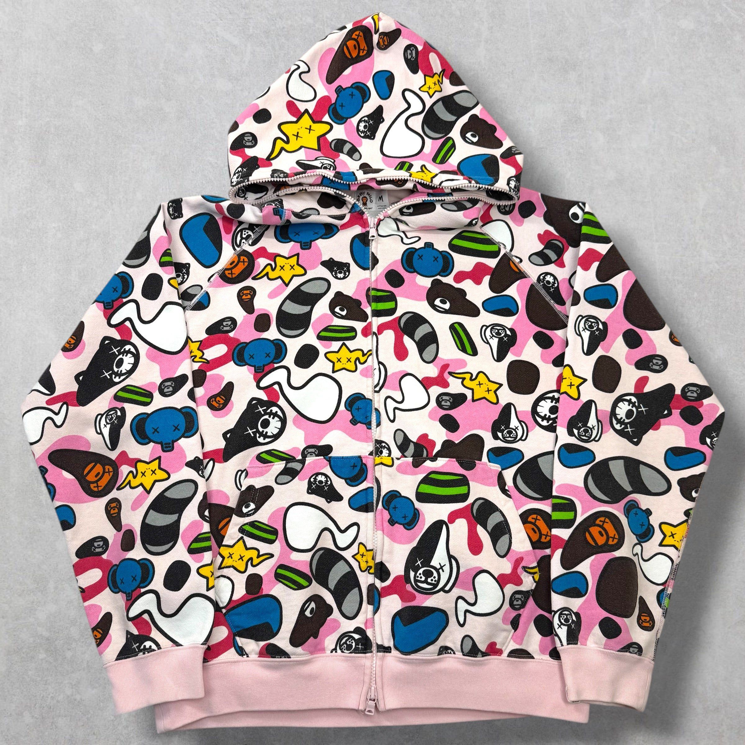 Bape × Kaws Bape x Kaws Baby Milo Animal Kingdom Full Zip Hoodie