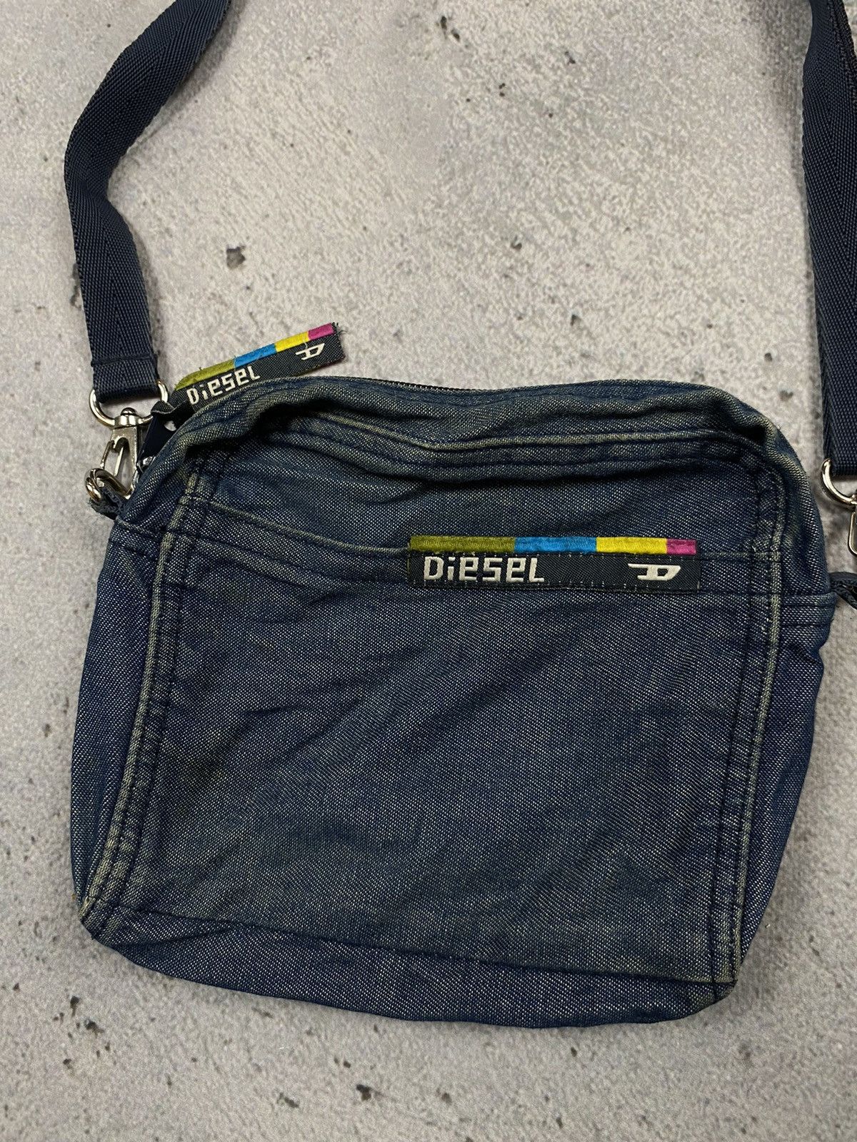 Diesel Diesel denim jeans 2000s 90s bag crossbody messenger bag Size ONE SIZE - 2 Thumbnail