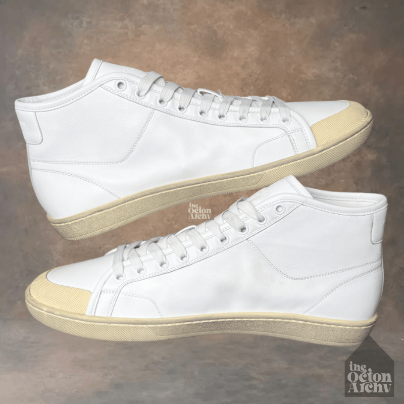 Saint Laurent Paris Saint Laurent SL/39 Mid Top Sneaker 'White' Size US 11 / EU 44 - 6 Thumbnail
