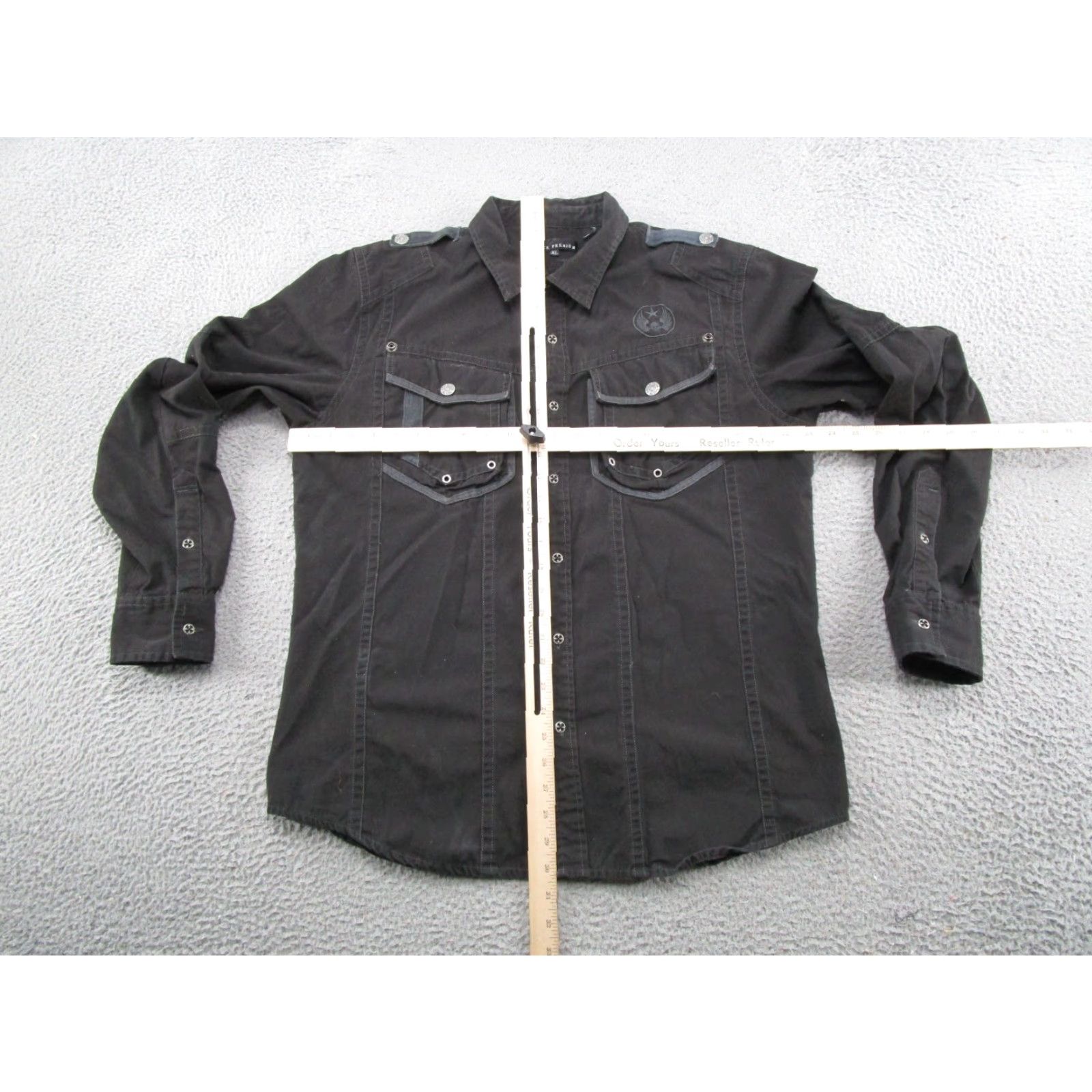 Affliction Affliction Black Premium Militarycore Button Shirt Men L Grunge Punk Read Size US L / EU 52-54 / 3 - 6 Thumbnail