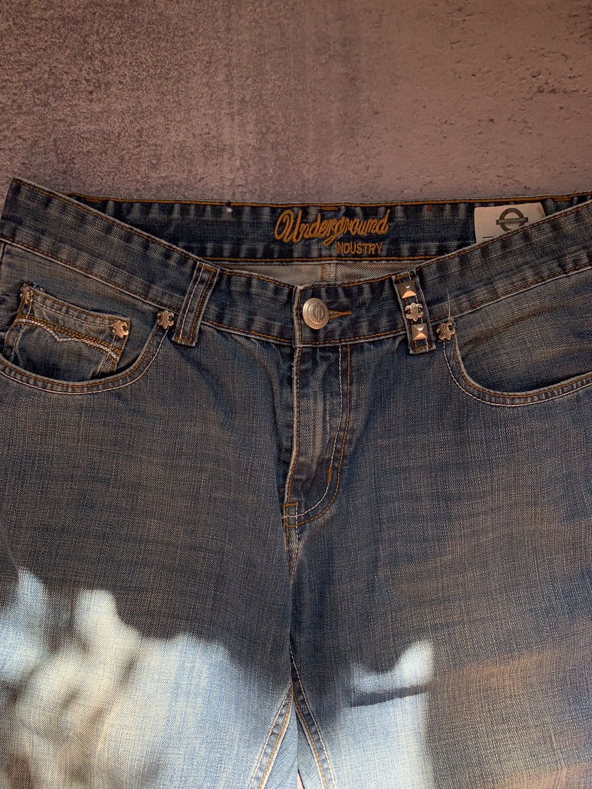 Affliction × Vintage Crazy Vintage Y2K Affliction Style Jeans Cyber Rare Size US 36 / EU 52 - 7 Thumbnail