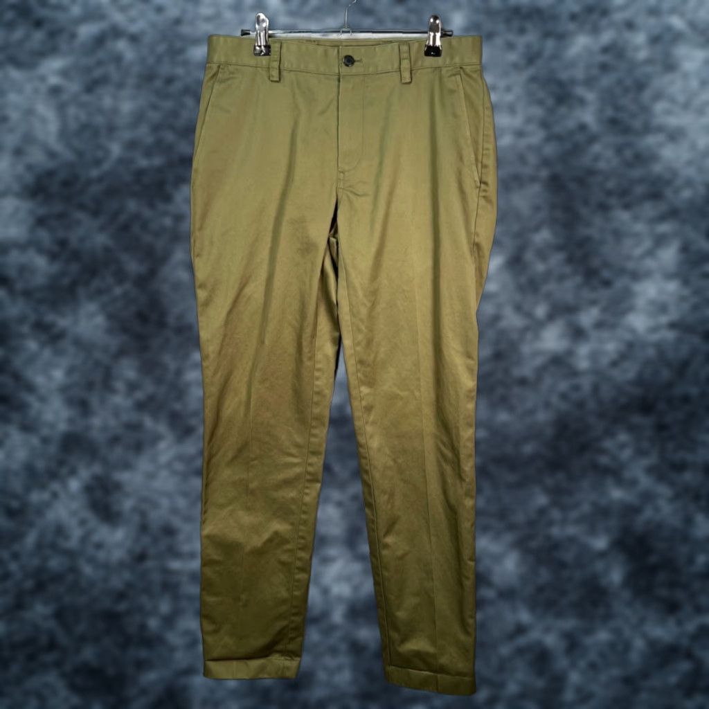 Brooks Brothers Brooks Brothers Mens Slim Fit Chino Pants 30 x 32 Green Lightweight Clark Fit Advantage Pants Size US 30 / EU 46 - 1 Thumbnail