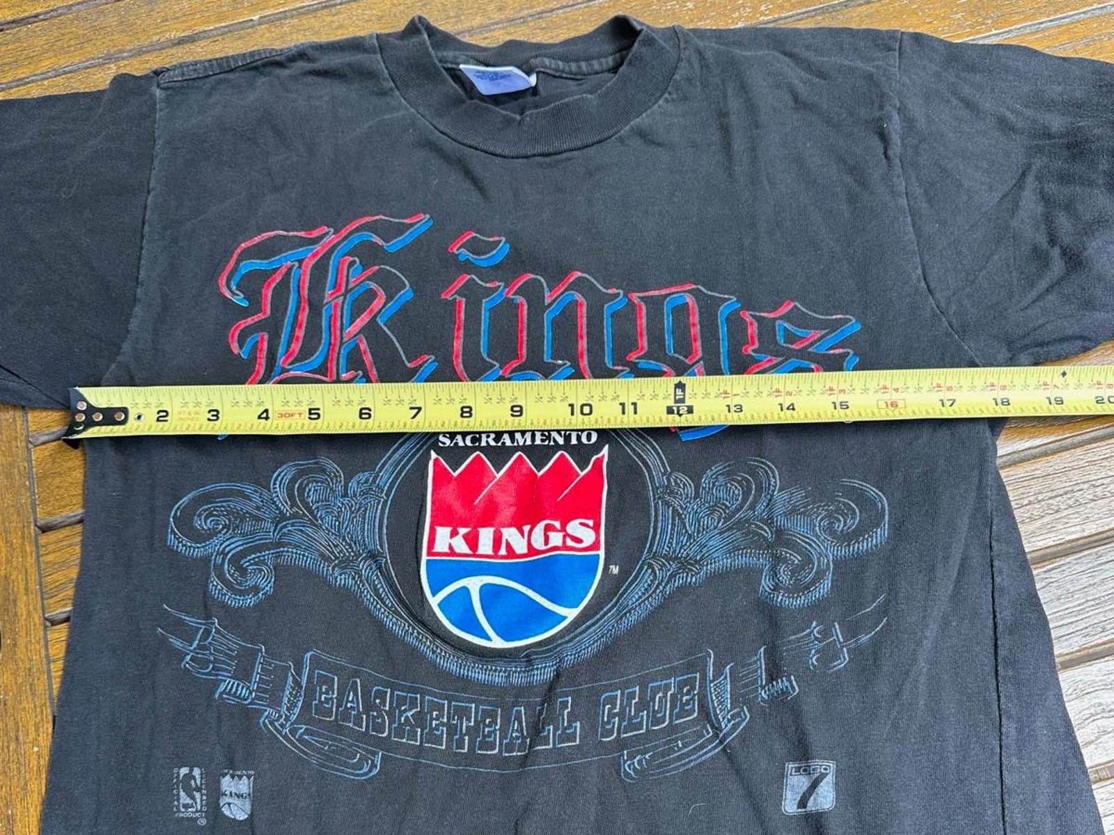 Logo 7 90s Sacramento Kings Bball Club Tee Vintage NBA Black Fade Size US M / EU 48-50 / 2 - 4 Thumbnail