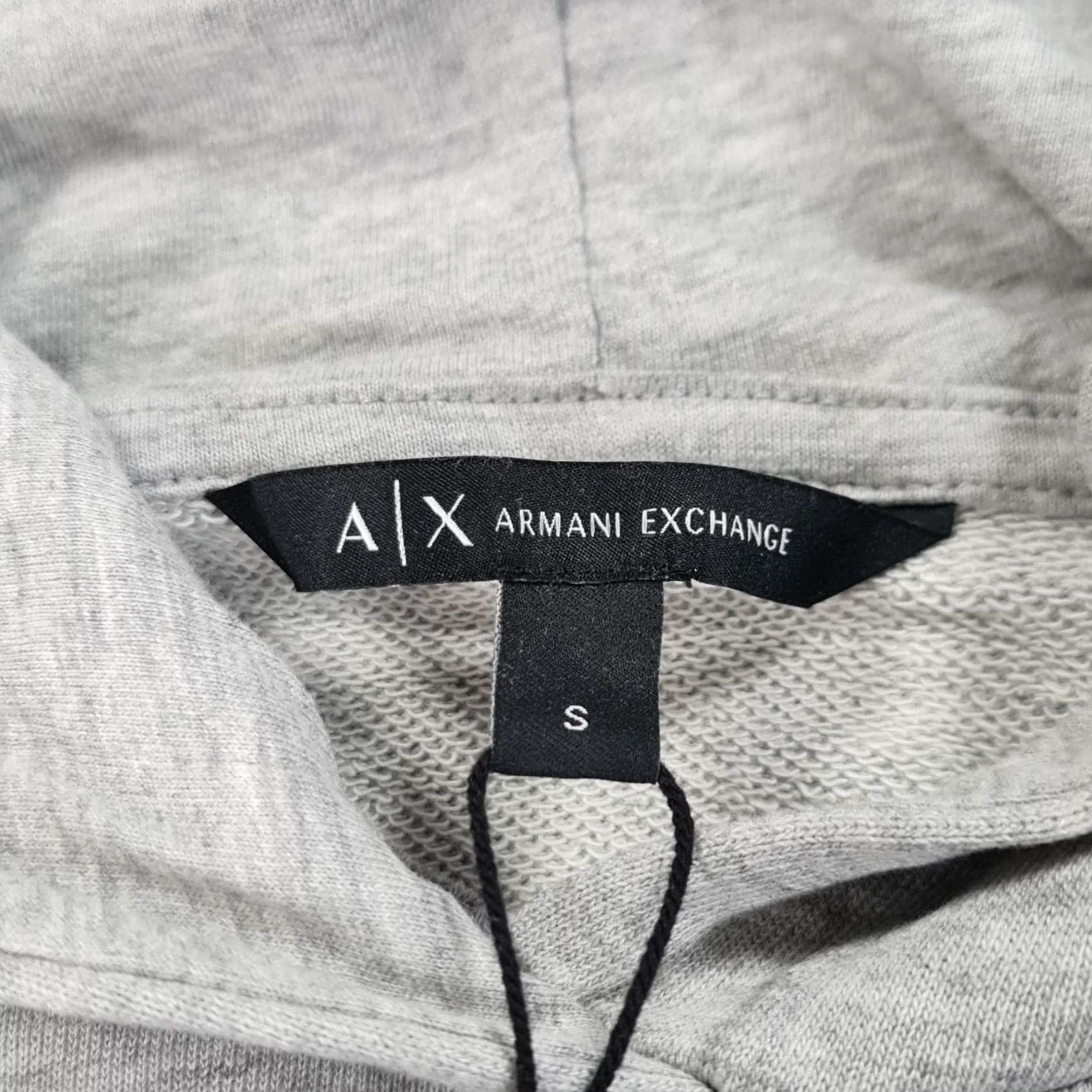 Armani Exchange Armani Exchange Womens Hoodie Grey Small Pullover Cotton Logo Regular Fit - City, Logo, Sports Size S / US 4 / IT 40 - 3 Thumbnail