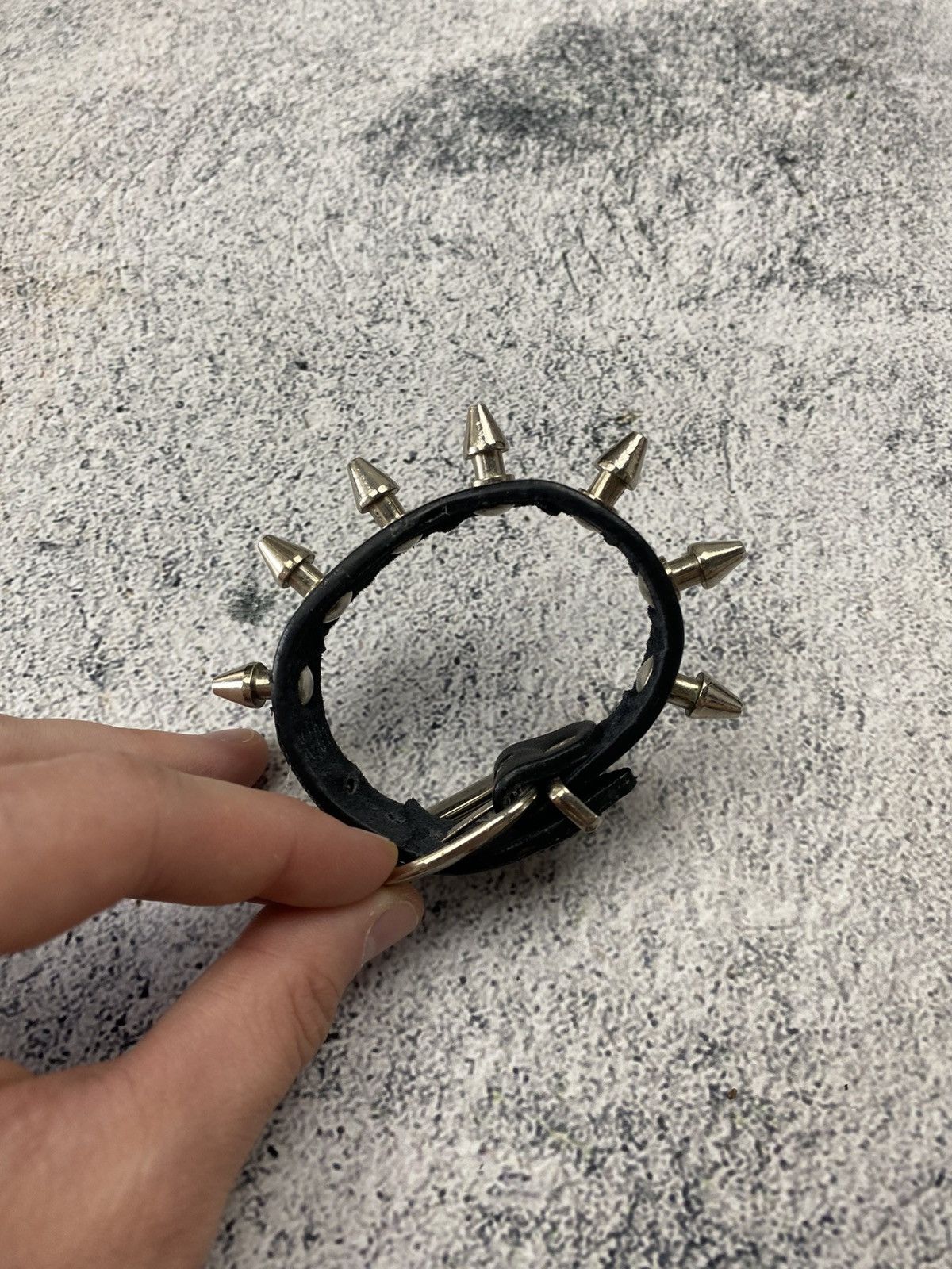 Vintage Punk Goth Spike Bracelet Leather Studded Cuff Alternative Size ONE SIZE - 17 Thumbnail