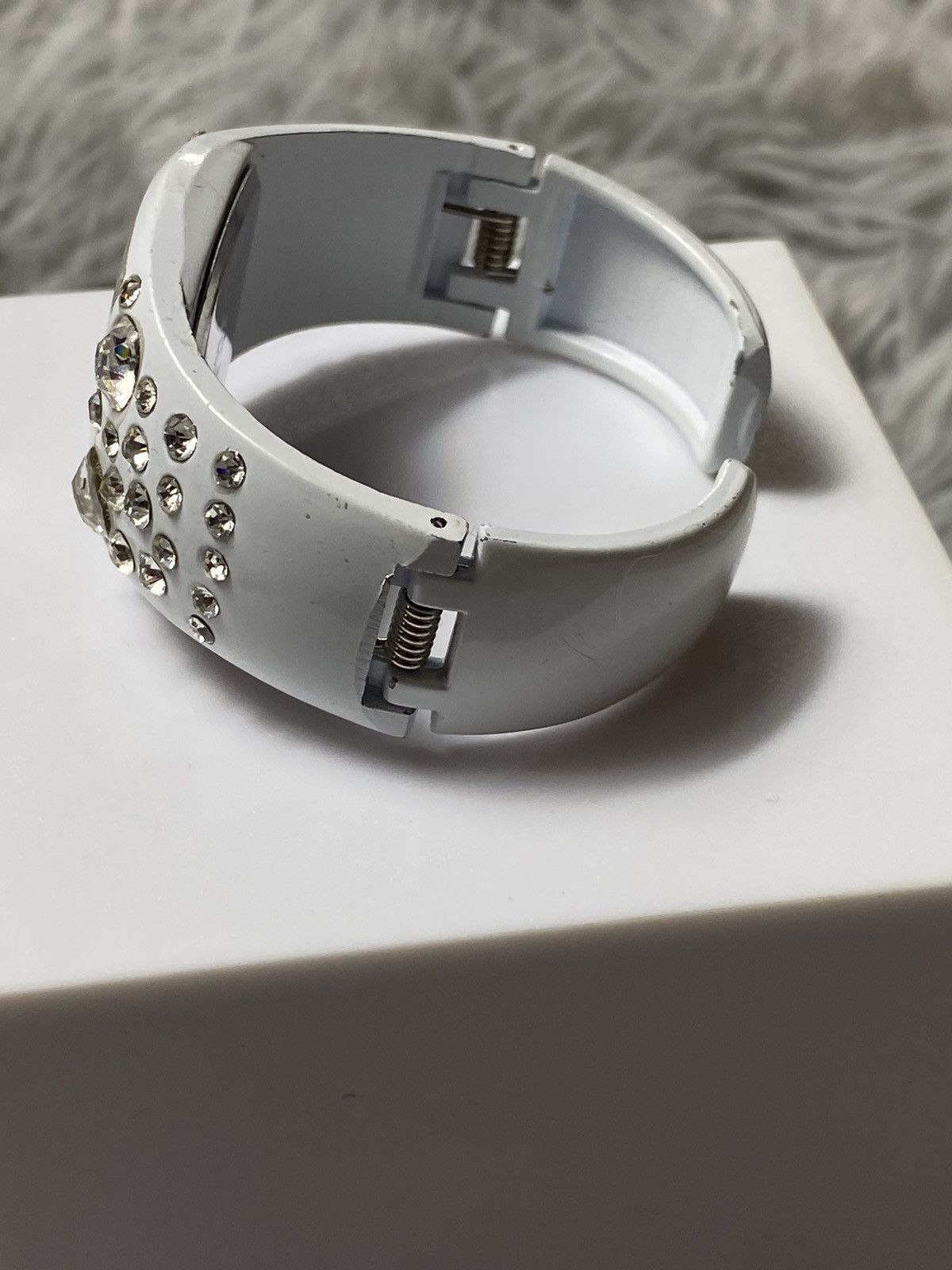 Other White Rhinestone Watch - Glamorous Statement Piece Size ONE SIZE - 2 Thumbnail