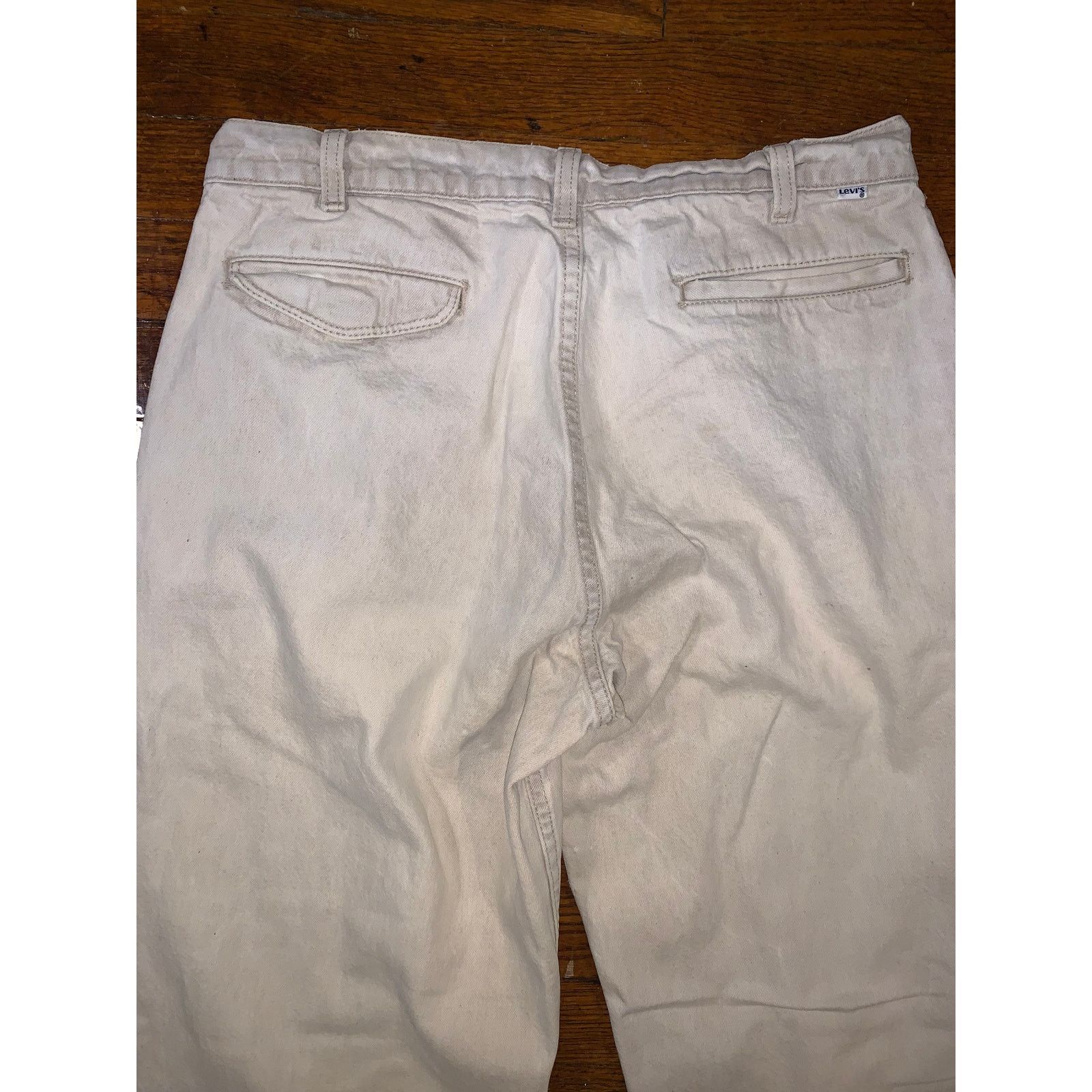 Levi's × Vintage Vtg Levi’s 530 USA 32x28.5 White Denim Jeans 90s High Rise Size US 32 / EU 48 - 3 Thumbnail
