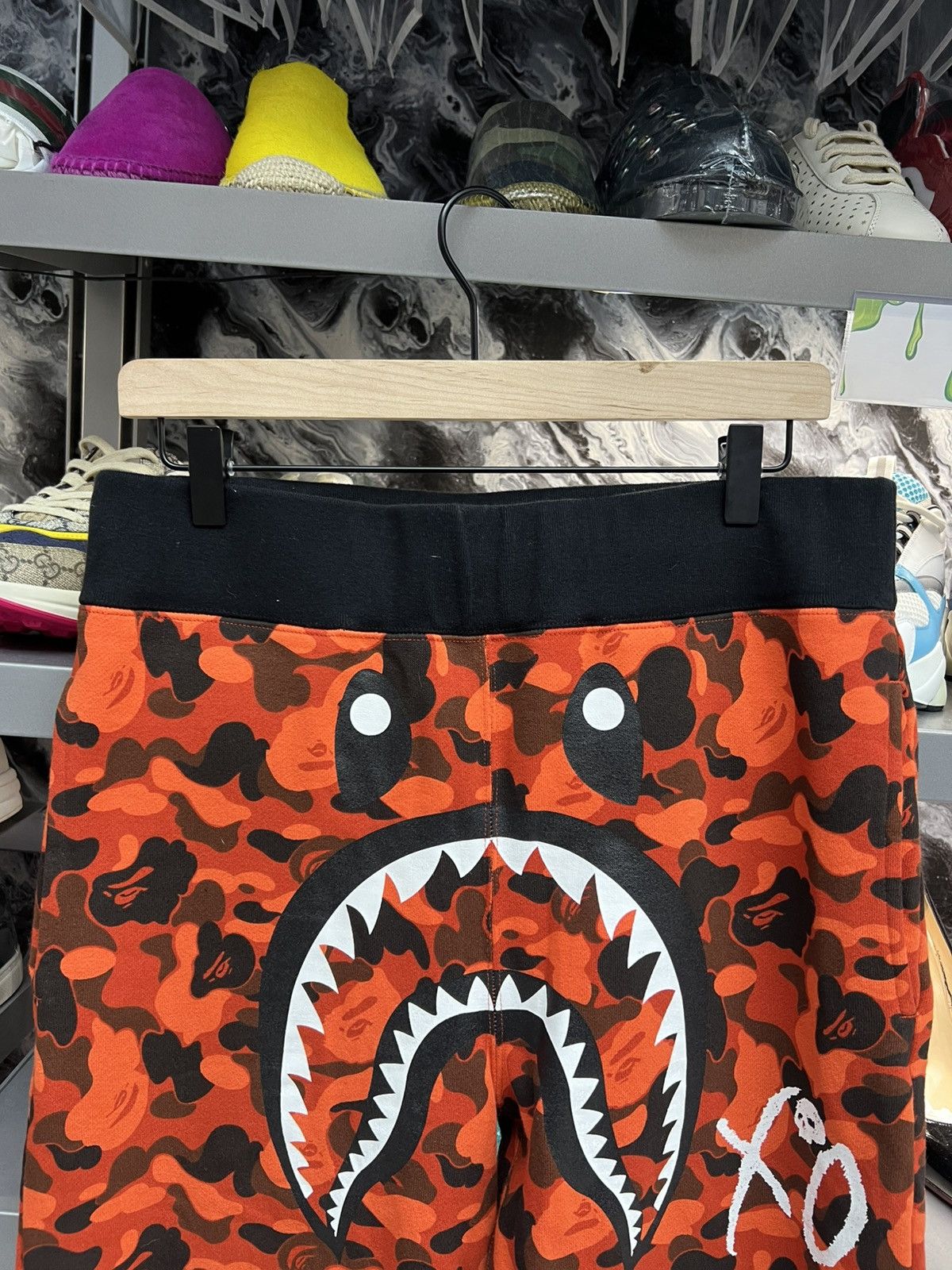 Bape Bape x The Weeknd XO Camo Shark Slim Sweatpants Size US 36 / EU 52 - 3 Thumbnail