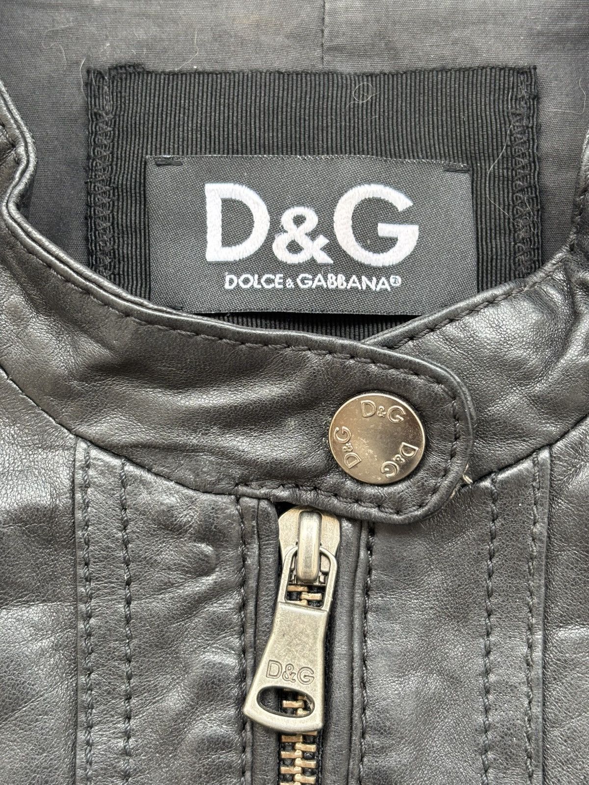 Dolce & Gabbana Cropped Biker Jacket Size US XS / EU 42 / 0 - 4 Thumbnail