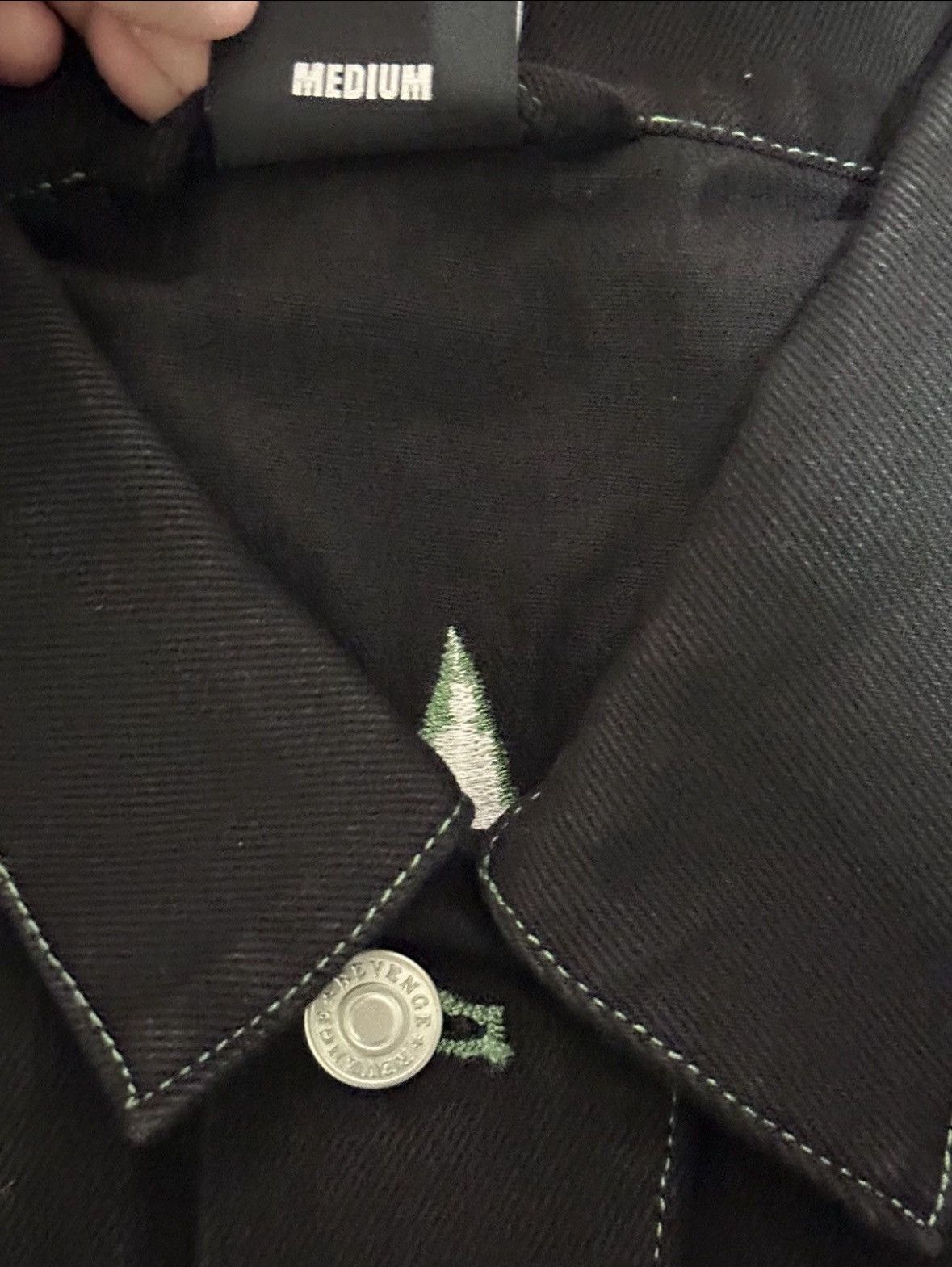 Revenge Revenge Emerald Embroidered Logo Denim Jacket Size US M / EU 48-50 / 2 - 5 Thumbnail