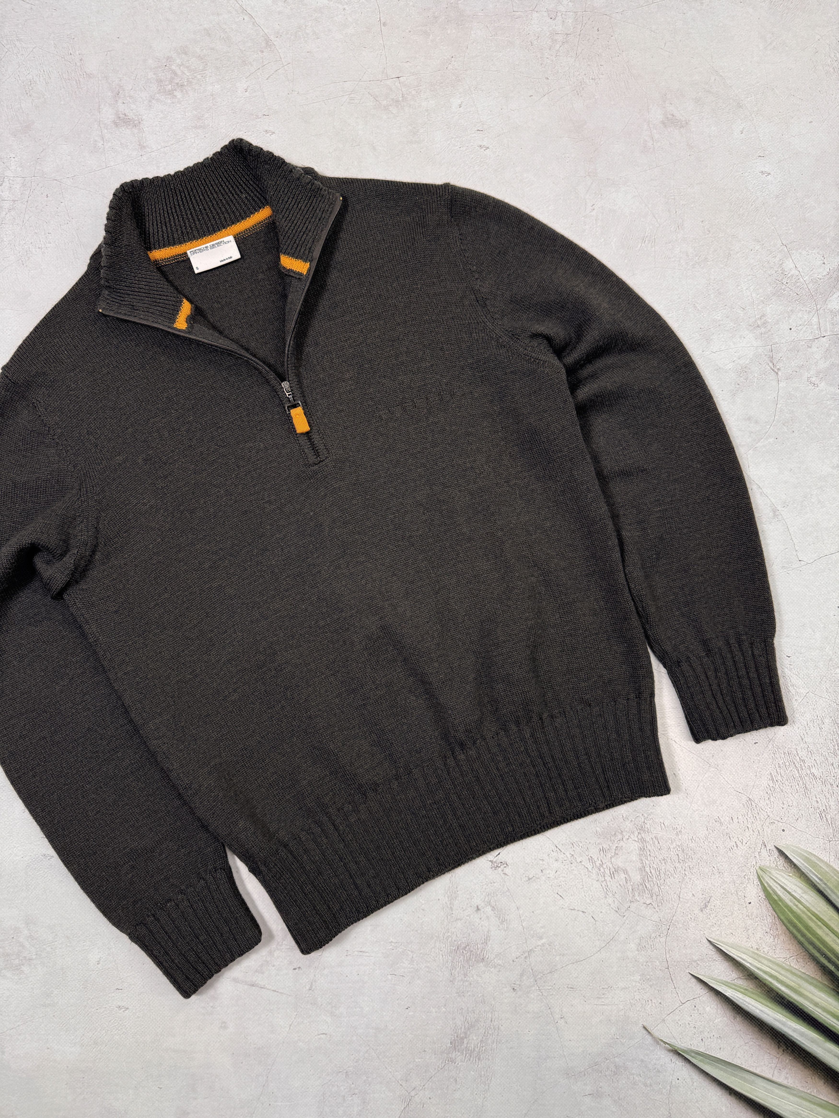 Porsche Design Porsche Design Sweater 1/4 Zip Pullover Wool Size US S / EU 44-46 / 1 - 4 Thumbnail