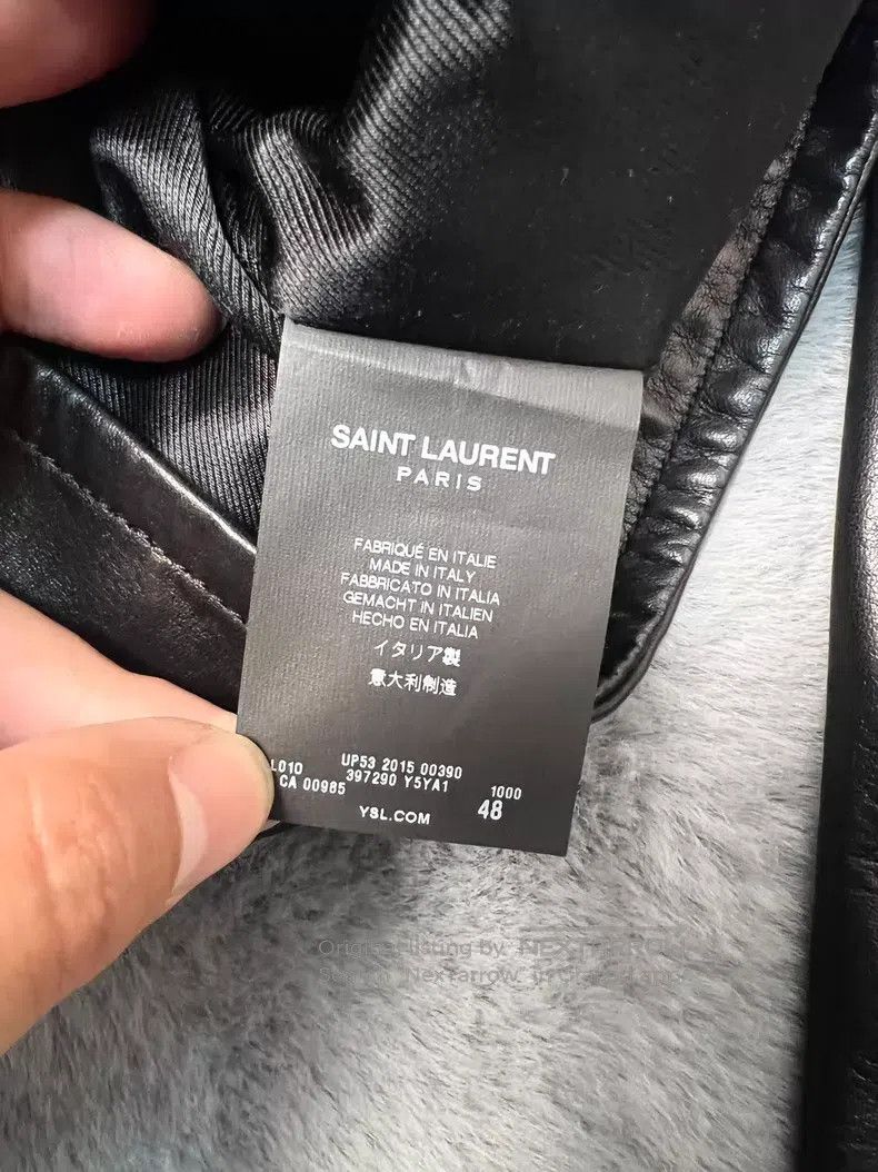 Saint Laurent Paris Saint Laurent Paris Motorcycle Leather Jacket i Size US M / EU 48-50 / 2 - 6 Thumbnail