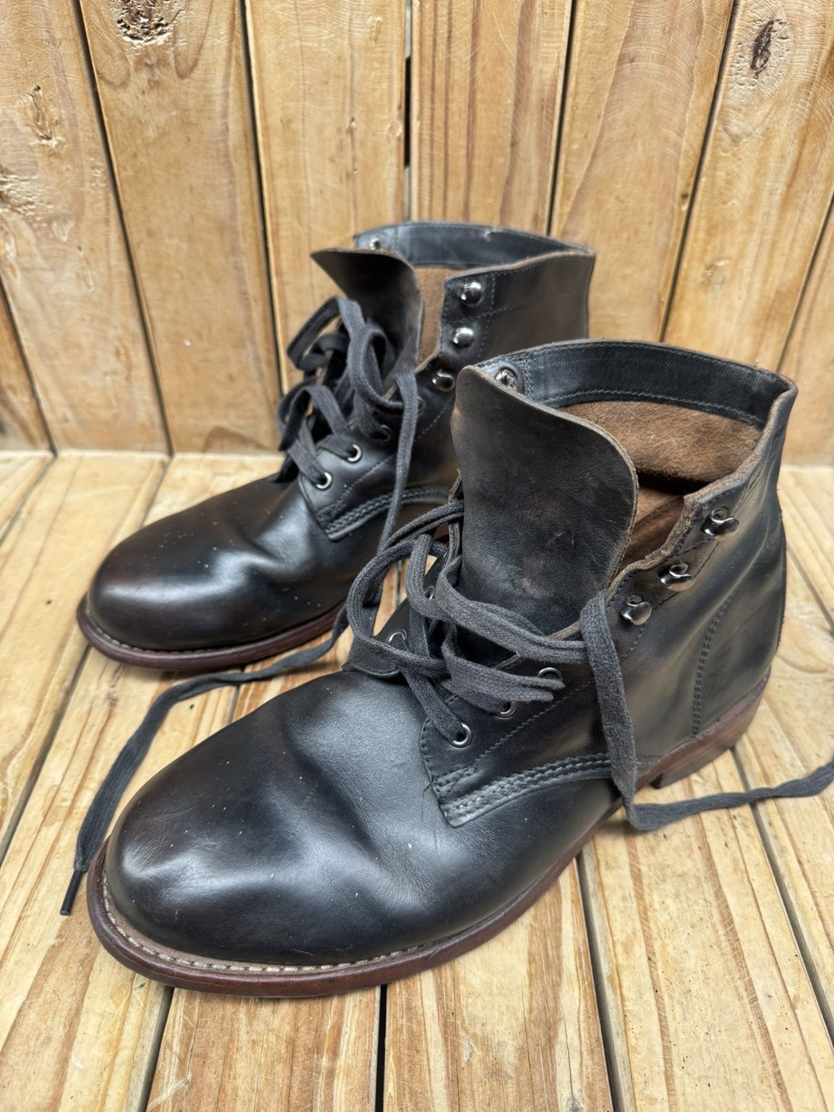 Wolverine Wolverine 1000 Miles Black Leather Boots sz USA 9 D Size US 9 / EU 42 - 23 Thumbnail