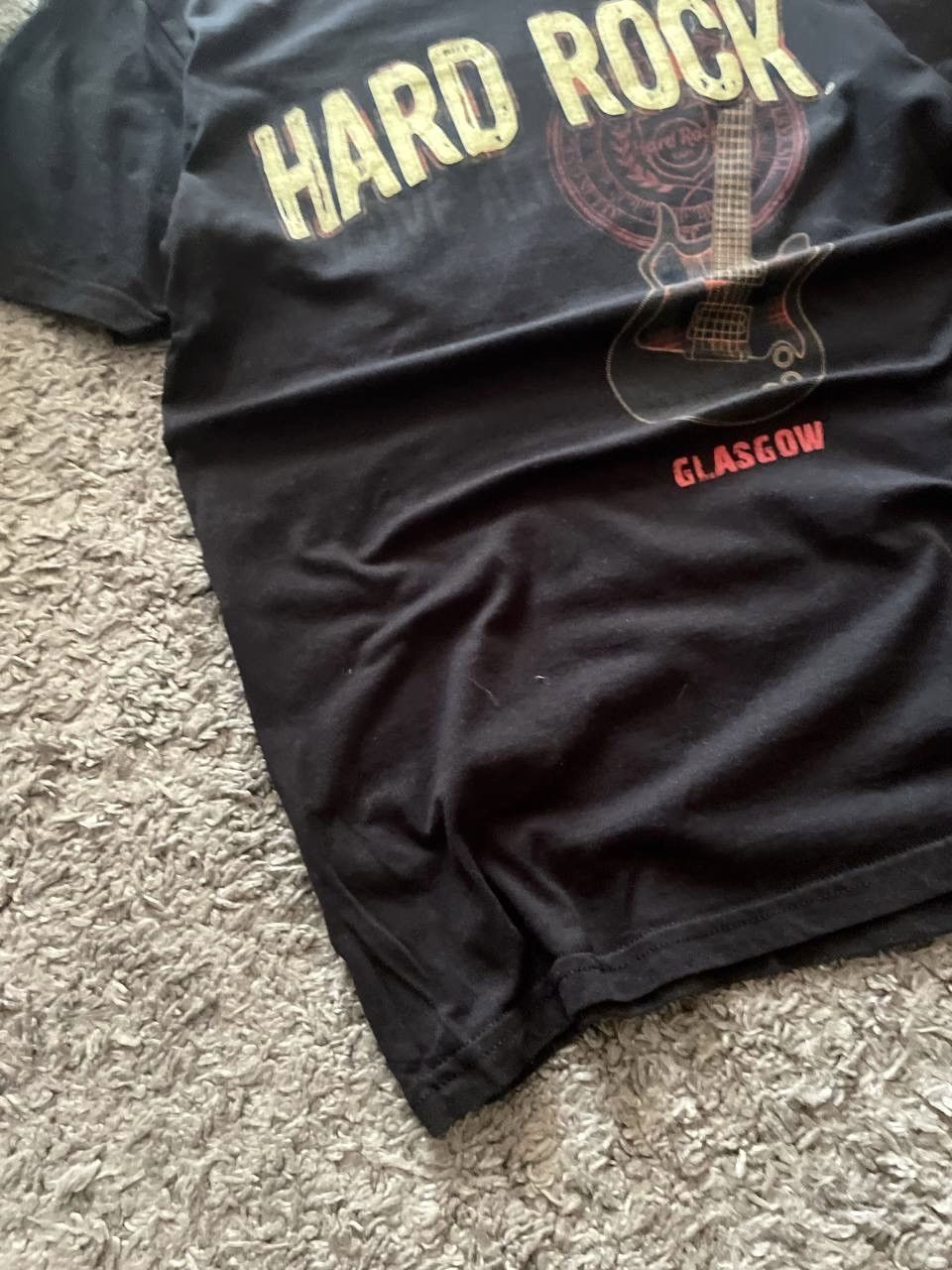 Hard Rock Cafe × Vintage 00s Hard Rock Cafe Streetwear Vintage Big Logo Y2k Glasgow Size US M / EU 48-50 / 2 - 6 Thumbnail