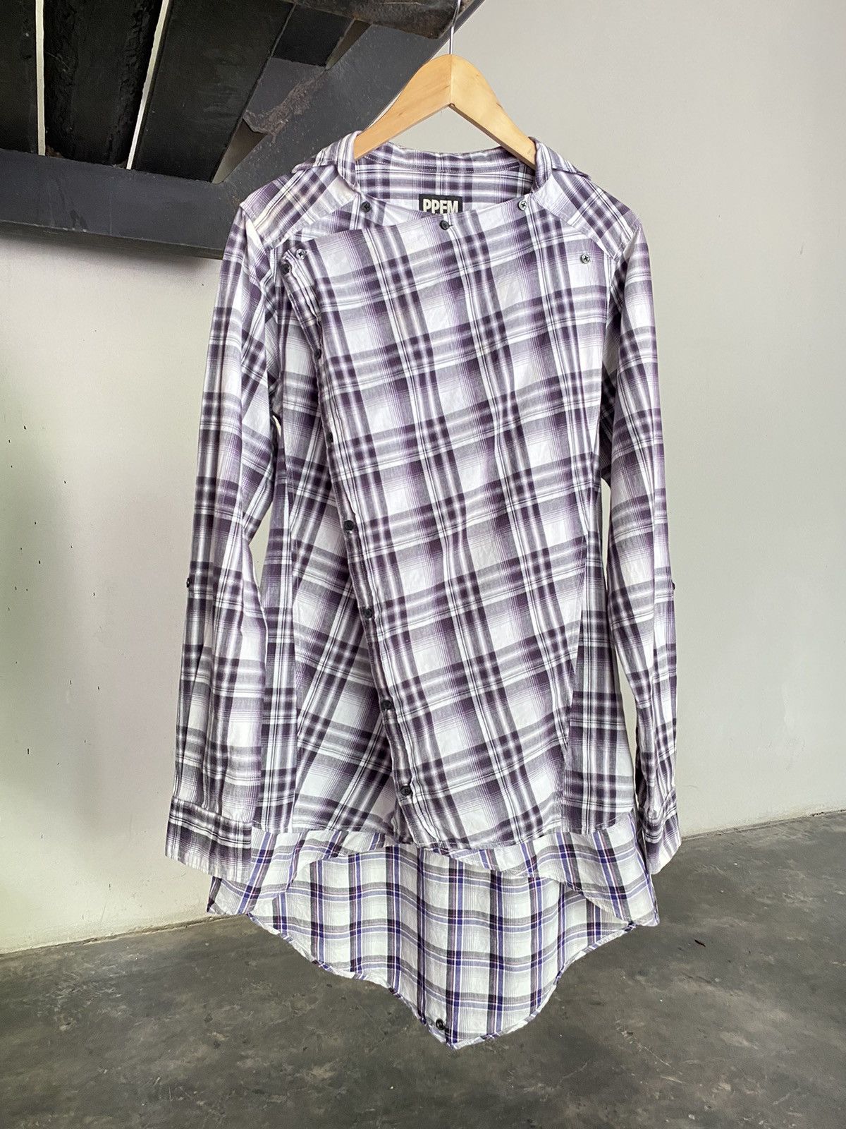 PPFM plaid layered top