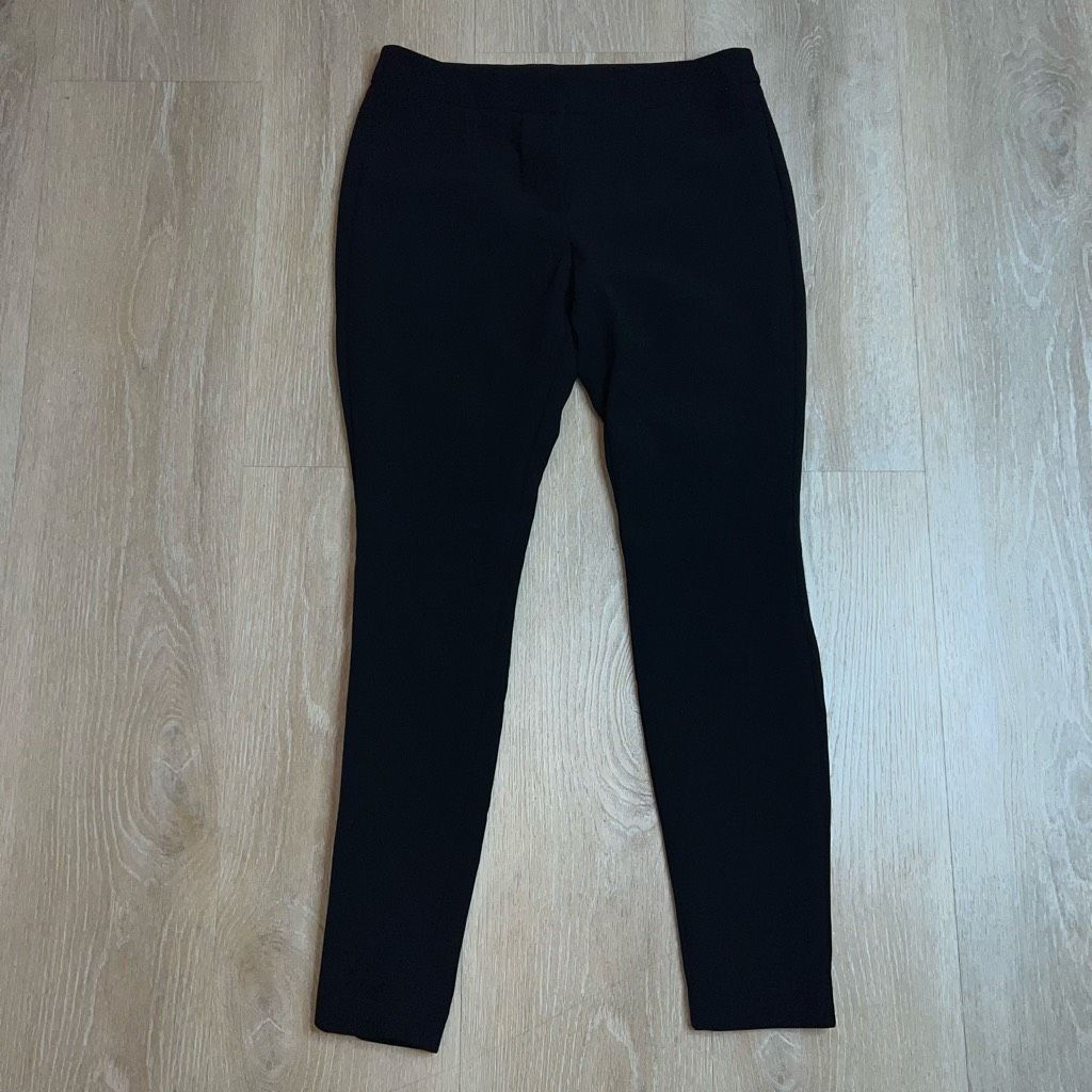 Worthington Worthington Black Slim Leg Trousers Fitted Pants, Profession Size 28" / US 6 / IT 42 - 9 Thumbnail