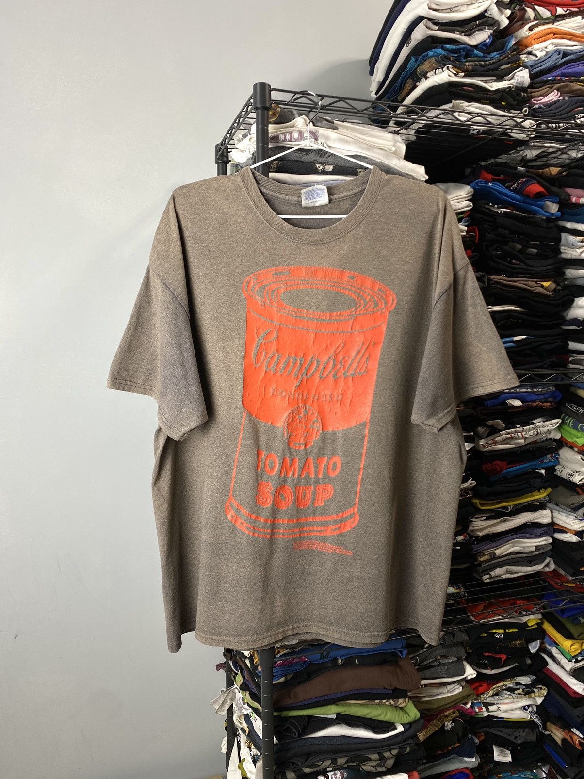 Band Tees × Vintage Vintage 1990’s Campbells Tomato Soup Art T Shirt Size US XL / EU 56 / 4 - 1 Thumbnail