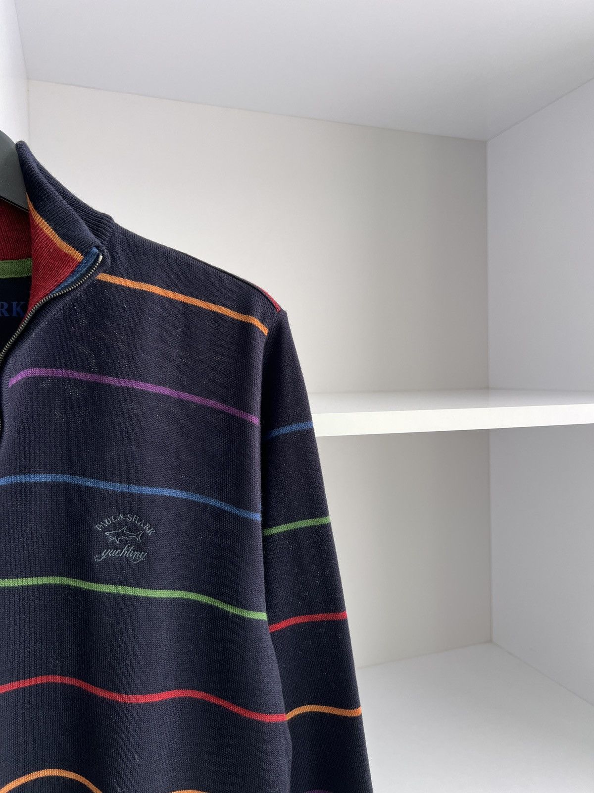 Designer × Paul & Shark × Vintage Vintage Paul Shark striped navy luxury sweater Size US M / EU 48-50 / 2 - 10 Thumbnail
