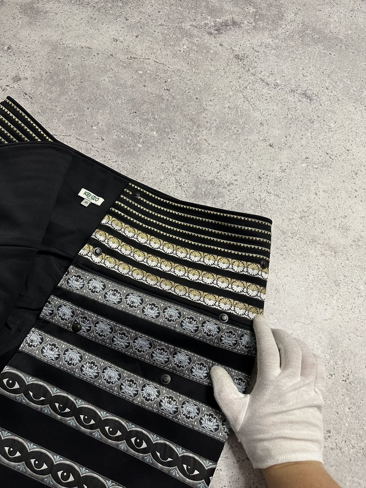 Kenzo Kenzo Paris Multi-eye Monogram Skirt Women’s Size 38 Size 38" / US 16 / IT 52 - 7 Thumbnail