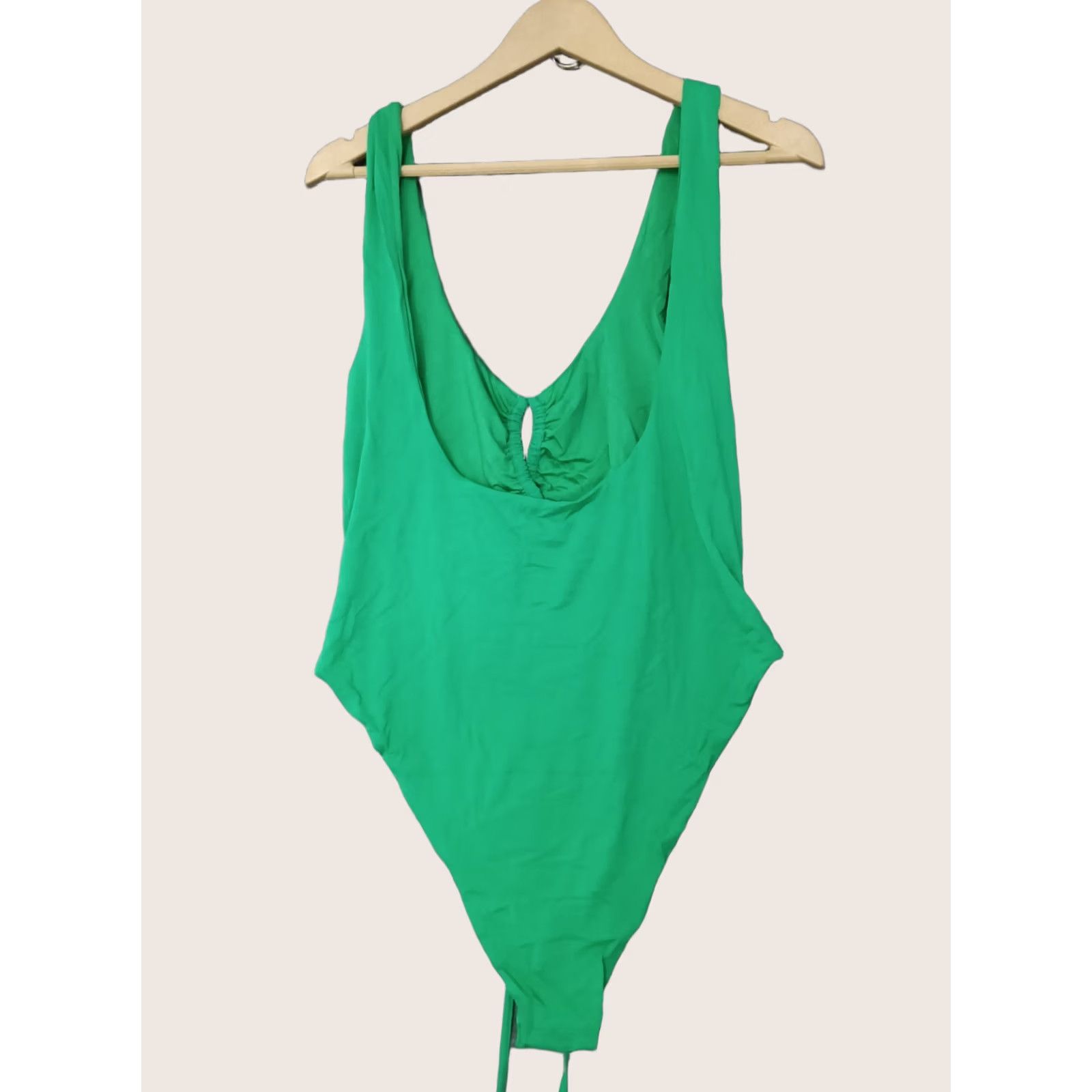 Triangl Toluca Swim One Piece Green 4XL Adults Women Triangle Waist Wrap Open Tummy Solid Nylon Spandex Sexy Beach Size ONE SIZE - 1 Thumbnail