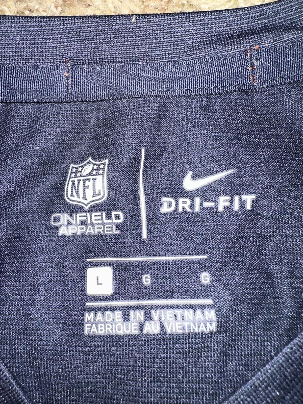 Nike Nike Navy Chicago Bears Sideline Lockup Performance Long Sleeve T-Shirt Size US L / EU 52-54 / 3 - 3 Thumbnail