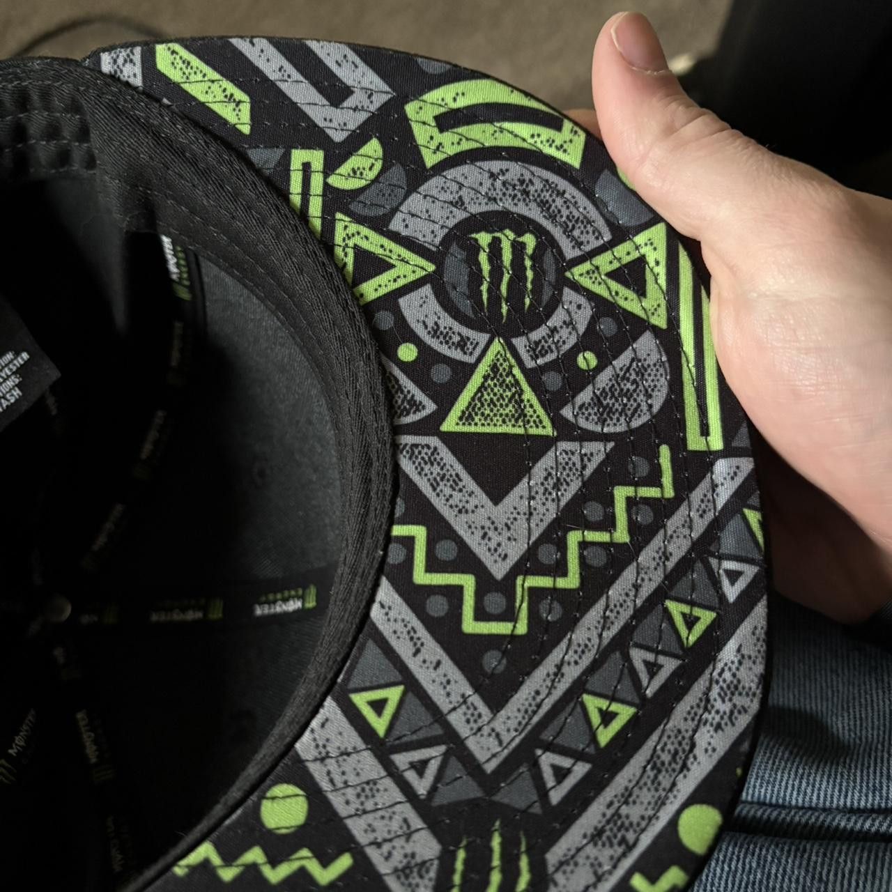 Vintage y2k monster energy snapback hat Size ONE SIZE - 4 Thumbnail