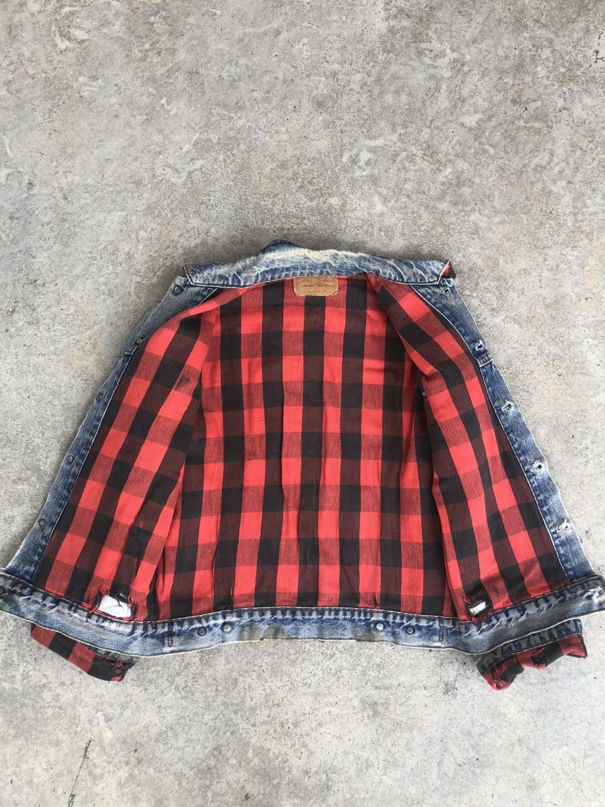 Levi's Vintage 80s Levi’s Blanket Lined Denim Jacket Distressed Size US M / EU 48-50 / 2 - 10 Thumbnail