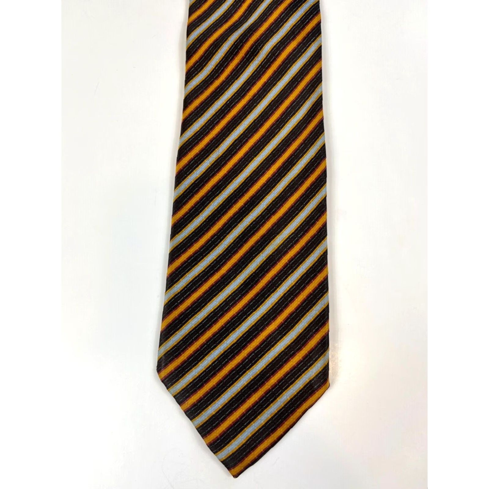 Brioni VINTAGE Brioni Men's Luxury Silk Tie Striped Hand Made in Italy Size ONE SIZE - 4 Thumbnail