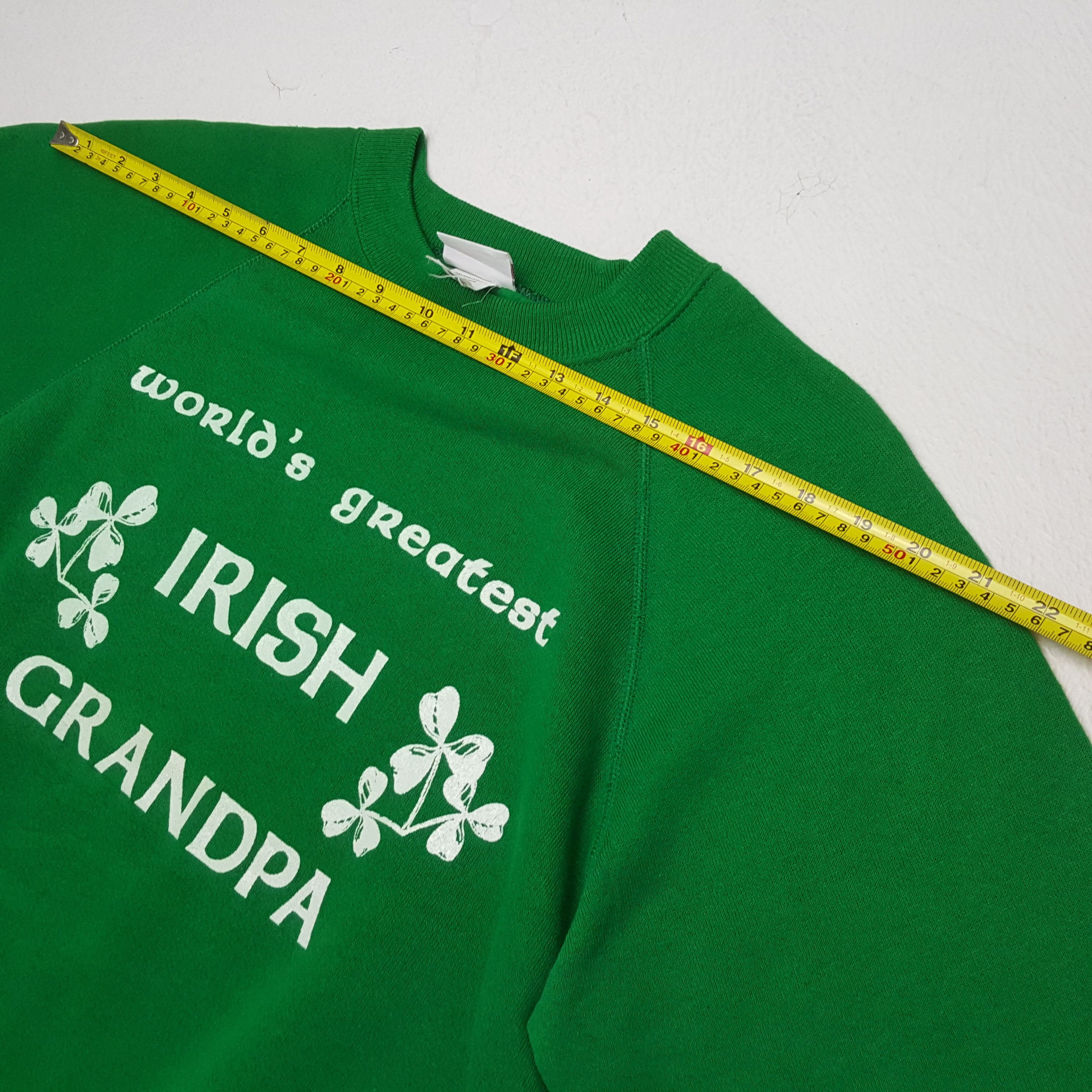 Vintage Vintage 90's IRISH GRANDPA Promotion Sweatshirts Size US M / EU 48-50 / 2 - 4 Thumbnail