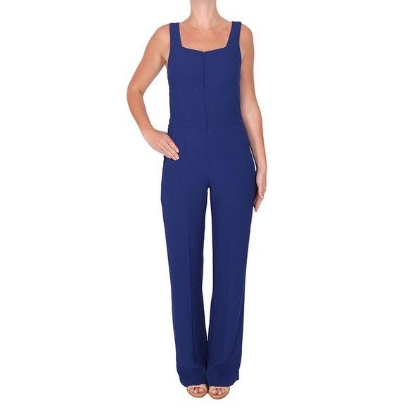 A.L.C. A.L.C. NWT Reed Cutout Open Back Jumpsuit Blue 2 Size 26" / US 2 / IT 38 - 2 Thumbnail