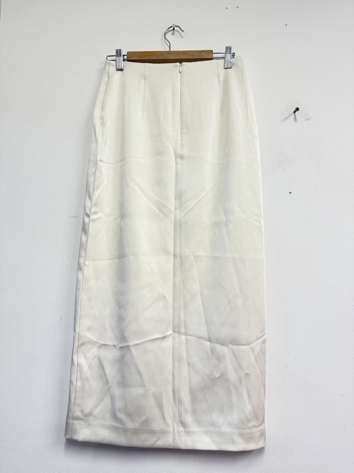 M.E. Sport M&S Cream Long Skirt Size 8 Regular Length Size 27" / US 4 / IT 40 - 4 Thumbnail
