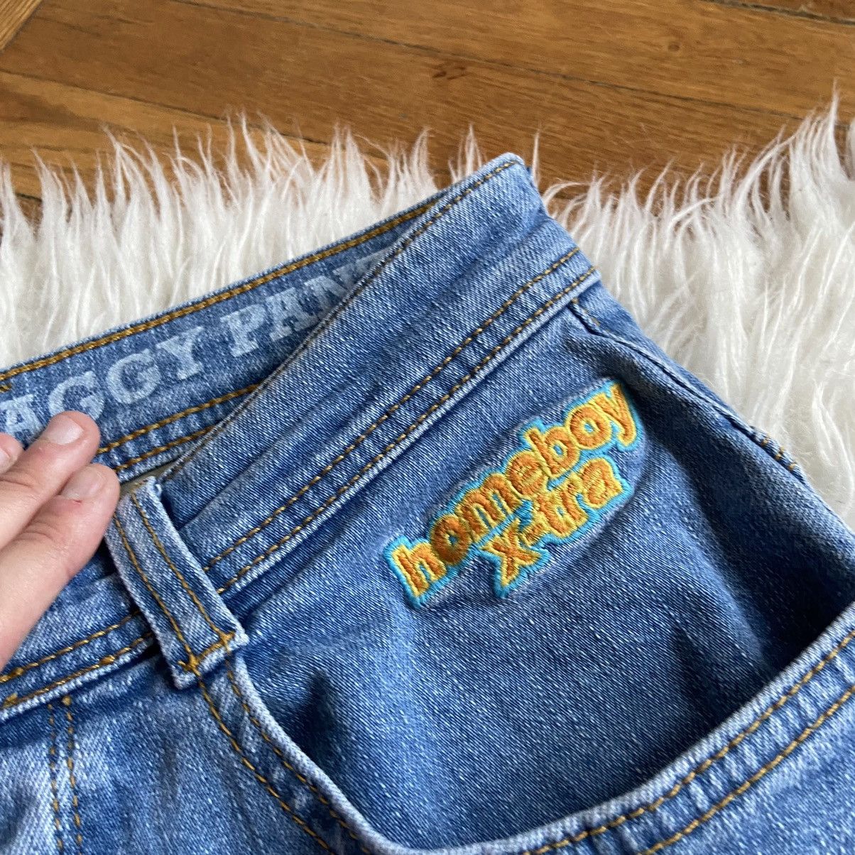 Japanese Brand × Vintage 📌 HomeBoy Loud Couture X-tra Baggy Denim Y2K Jeans Size US 28 / EU 44 - 10 Thumbnail