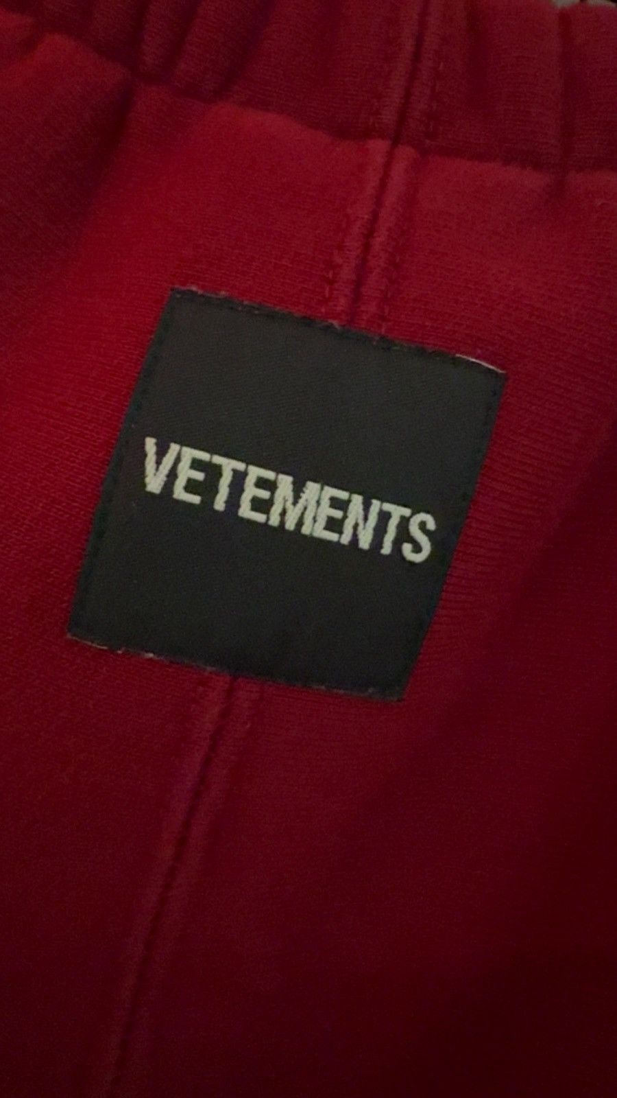 Vetements Vetements Spellout Logo Sweatpants Red Size US 30 / EU 46 - 3 Thumbnail