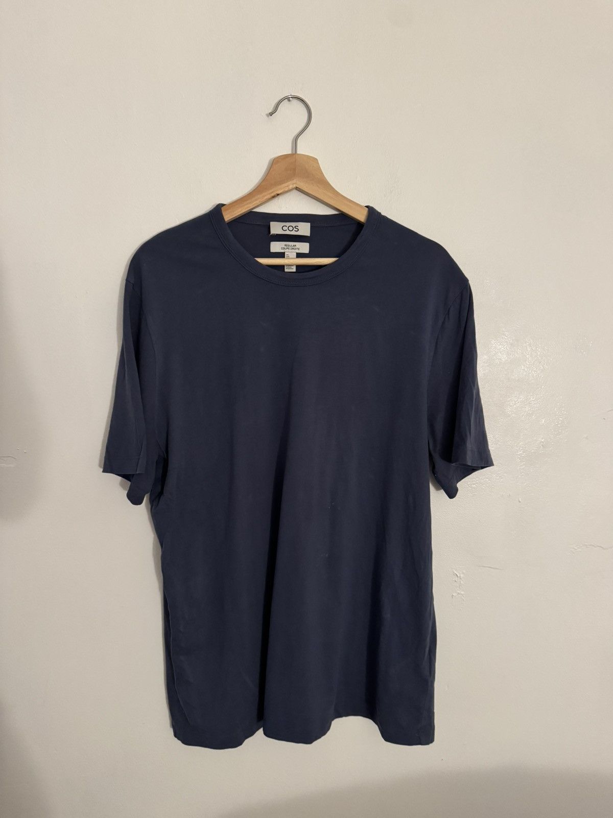 Cos COS blue cotton t-shirt Size US L / EU 52-54 / 3 - 1 Thumbnail