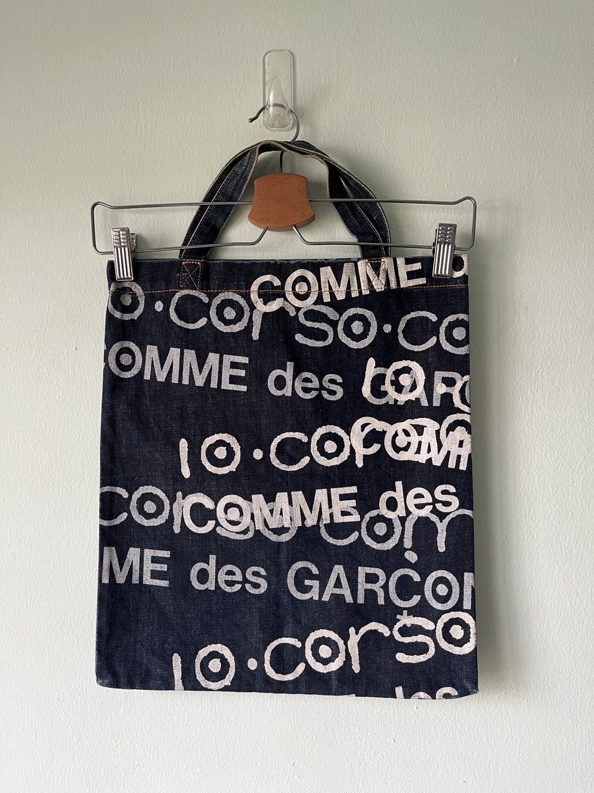 10 Corso Como × Comme des Garcons Comme des Garçons x 10 Corso Como Denim Tote Bag Size ONE SIZE - 2 Thumbnail