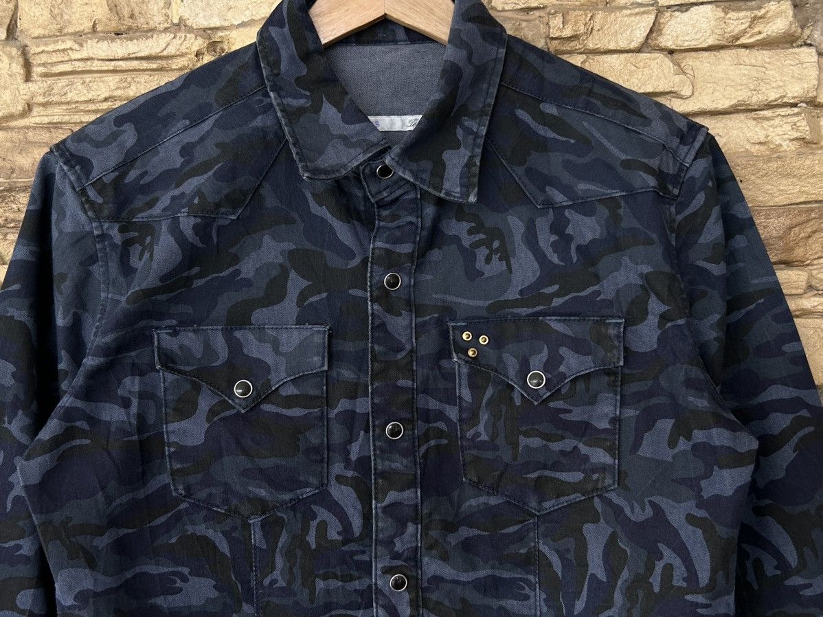 Tete Homme Rare Vintage Tete Homme Camo Double Pocket Button Ups Shirt Size US S / EU 44-46 / 1 - 5 Thumbnail
