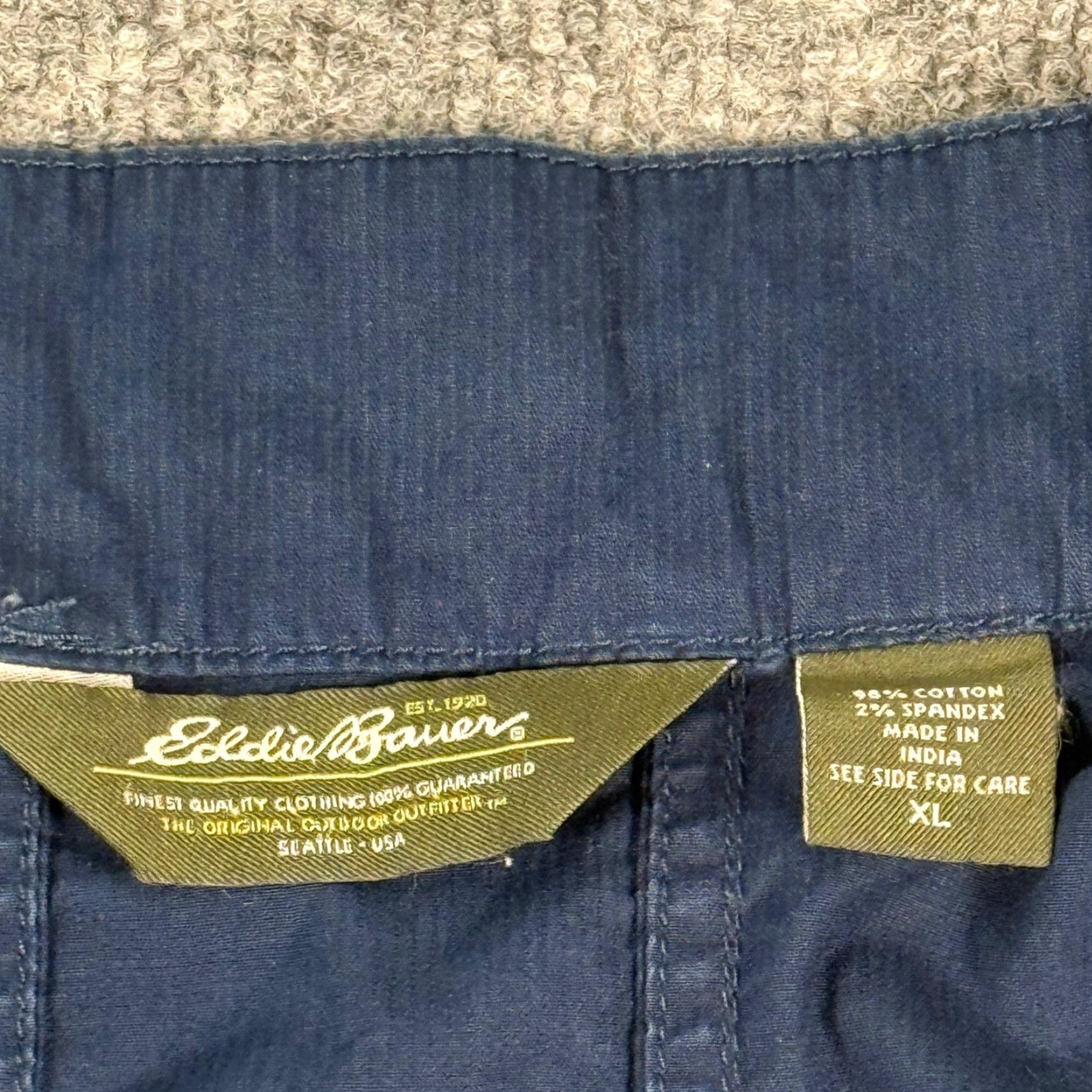 Eddie Bauer Eddie Bauer Blue Lightweight Button Up Jacket Collared 3/4 Sleeve Shacket XL Womens Spring Casual Workwear Jacket Size XL / US 12-14 / IT 48-50 - 3 Thumbnail