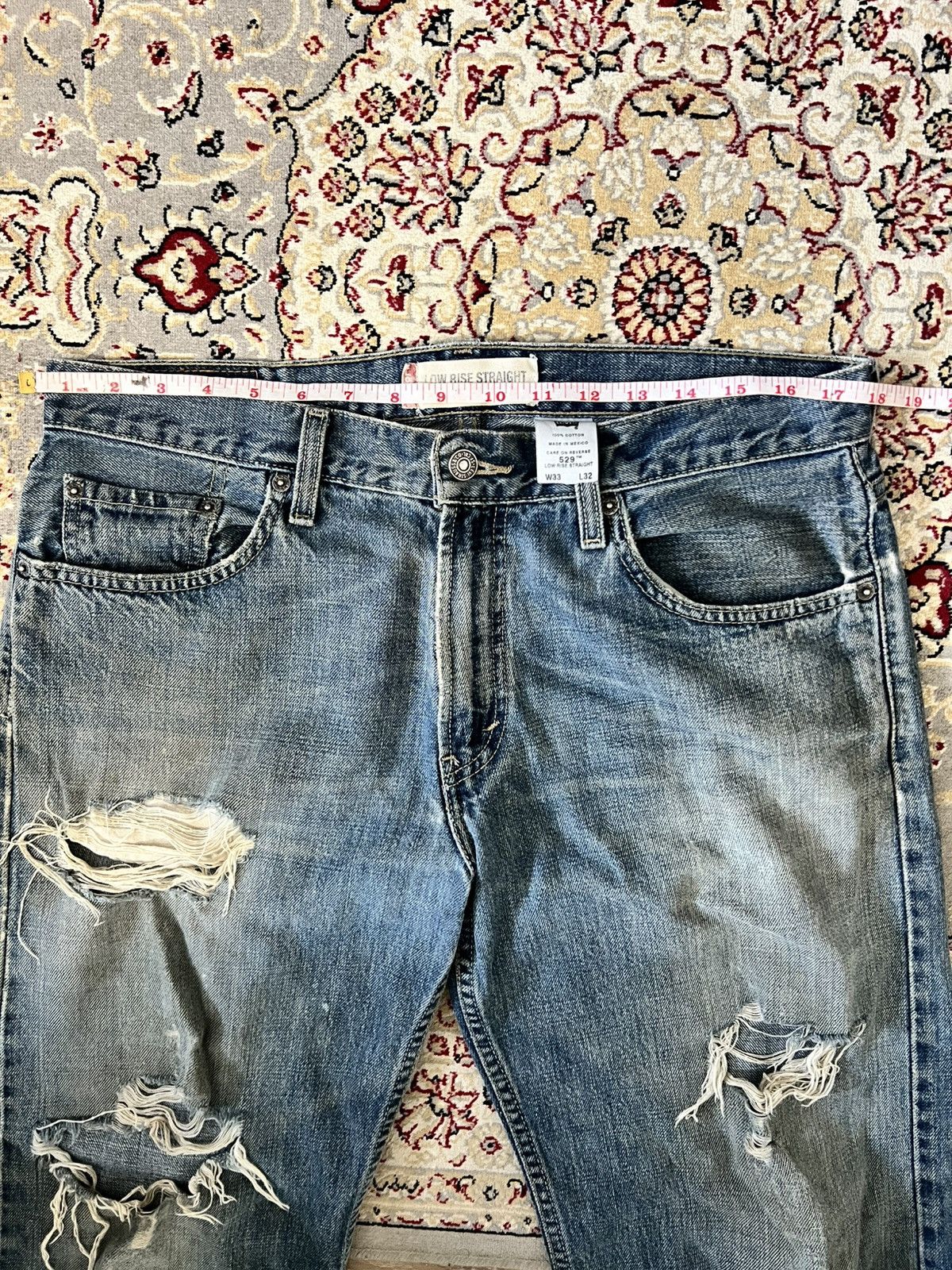 Levi's Vintage Clothing 2000s Levis Flare Bootcut Jeans y2k style Size US 33 - 3 Thumbnail