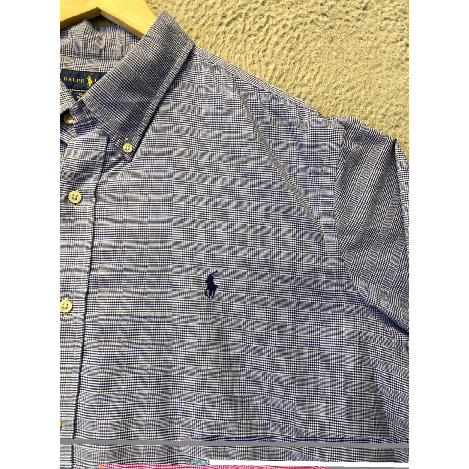 Ralph Lauren RALPH LAUREN Button-Down Shirt Mens XXL Blue Plaid Long Sleeve Classic Polo Pony Accent Size US XXL / EU 58 / 5 - 3 Thumbnail