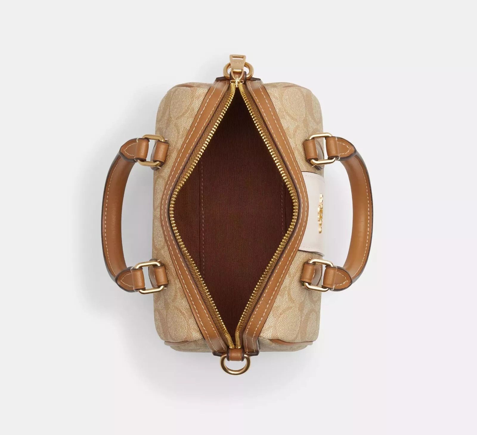 Coach Mini Rowan Crossbody In Signature Canvas With Stripe CR243 Size ONE SIZE - 6 Thumbnail