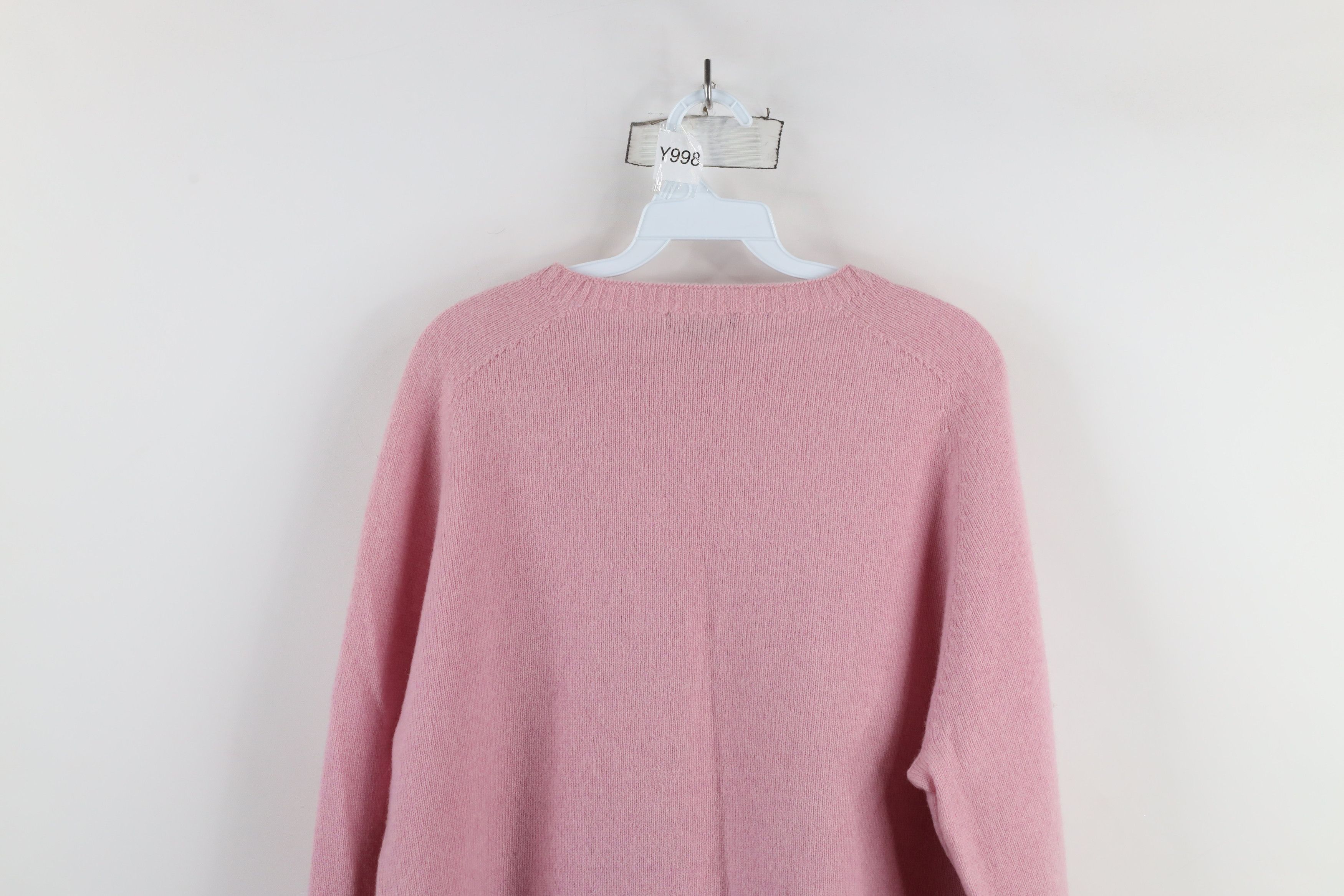 Lands' End × Vintage Vintage 90s Lands End Knit Crewneck Sweater Pink USA Size XL / US 12-14 / IT 48-50 - 11 Thumbnail