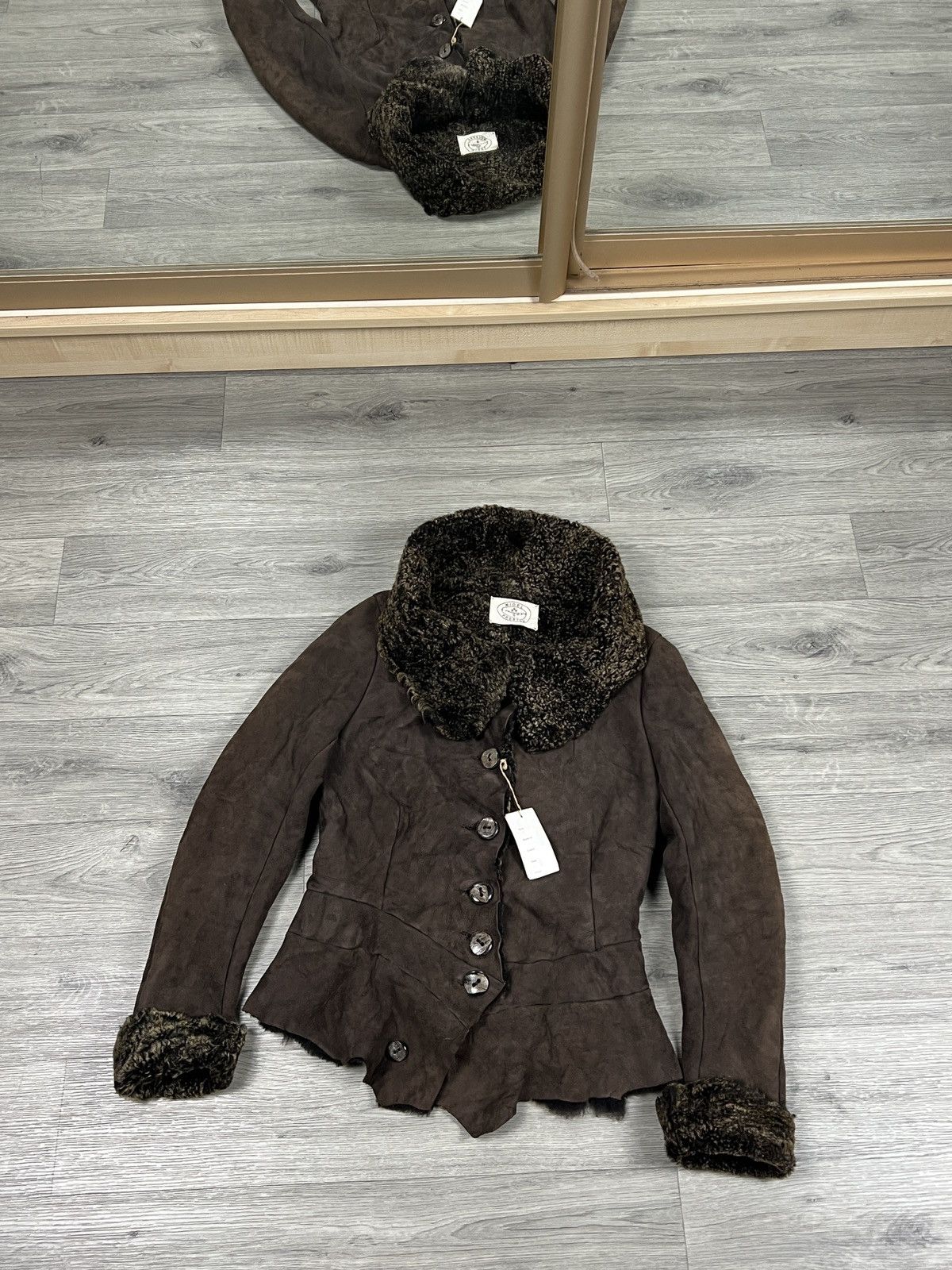 Other Rare Nigel Preston Lambskin Leather Shearling Hooded Jacket Size S / US 4 / IT 40 - 3 Thumbnail